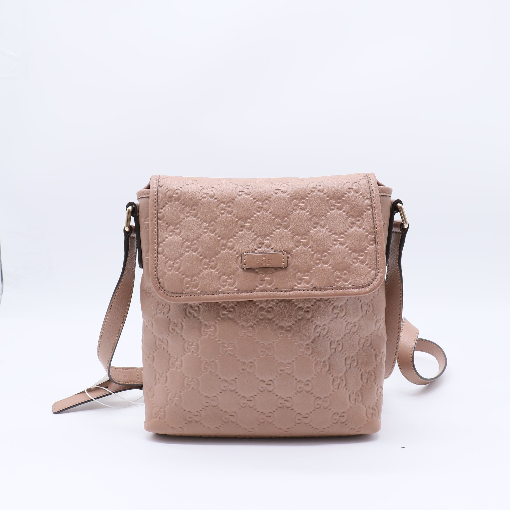 Gucci Guccissima Pink Beige Shoulder Bag twins B21680