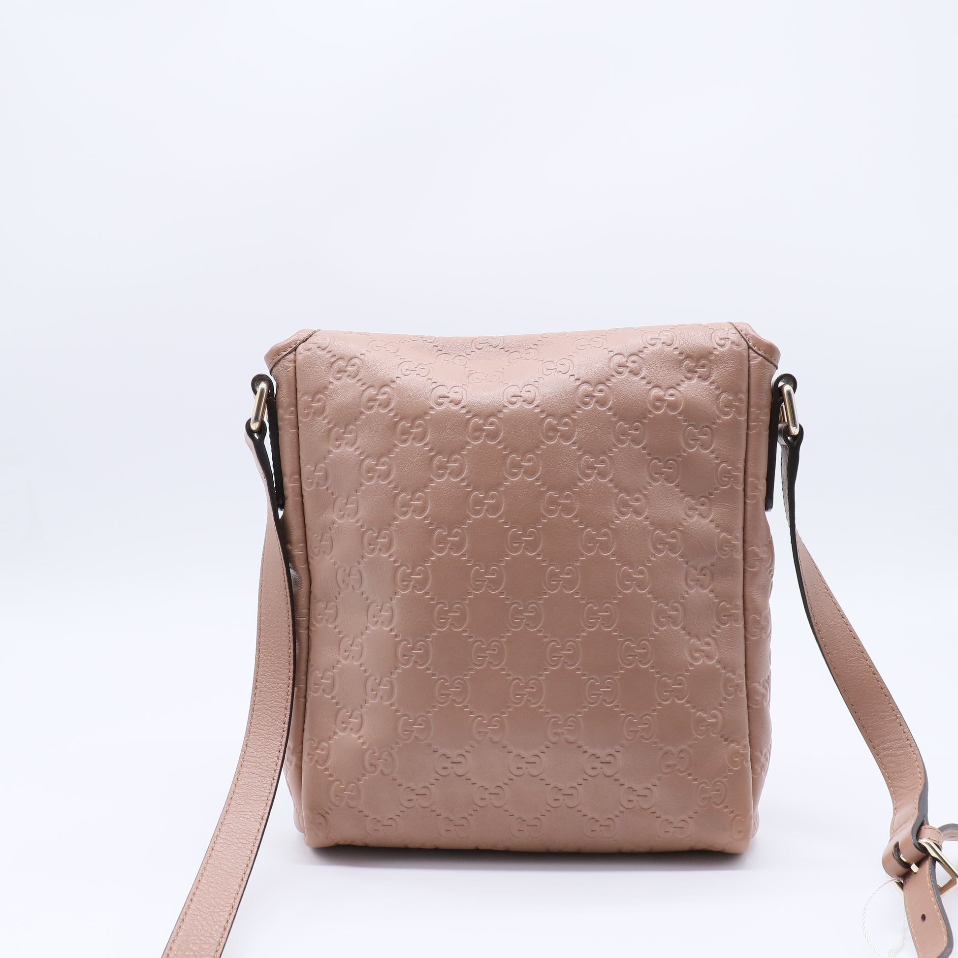 Gucci Guccissima Pink Beige Shoulder Bag twins B21680