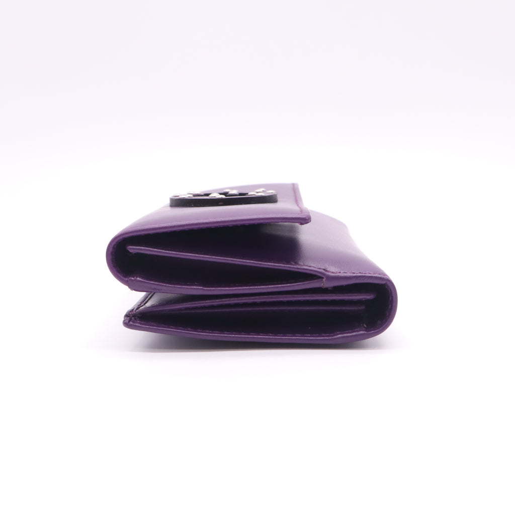 Soft Deer Leather Purple Wallet W22572