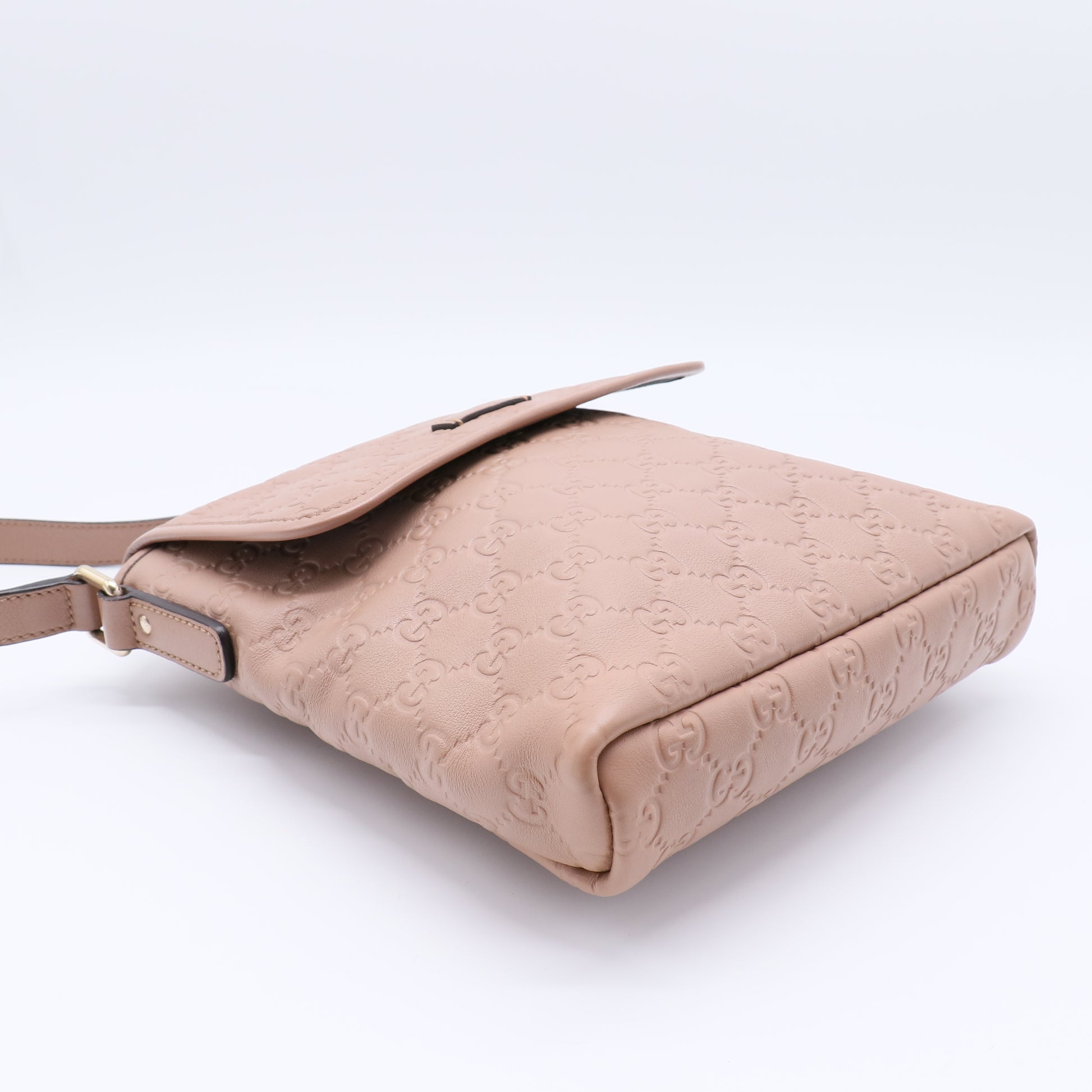 Gucci Guccissima Pink Beige Shoulder Bag twins B21680