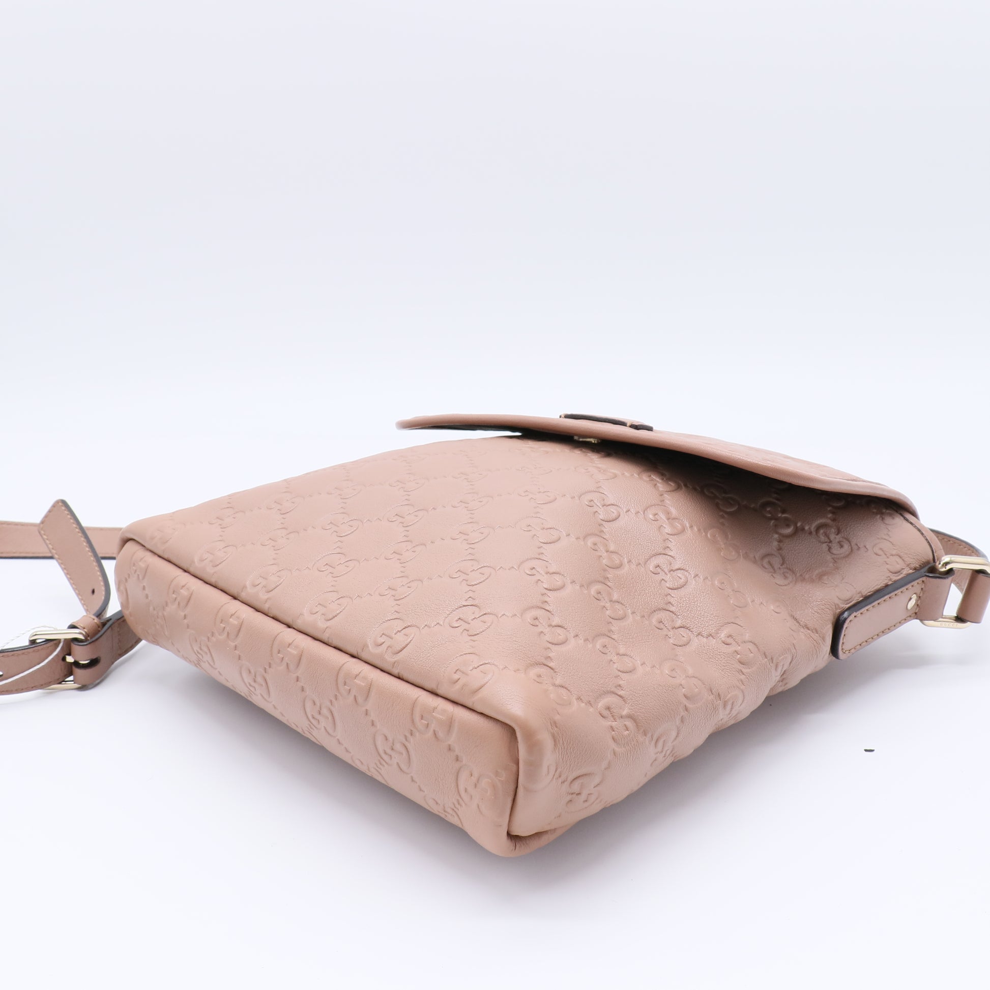 Gucci Guccissima Pink Beige Shoulder Bag twins B21680