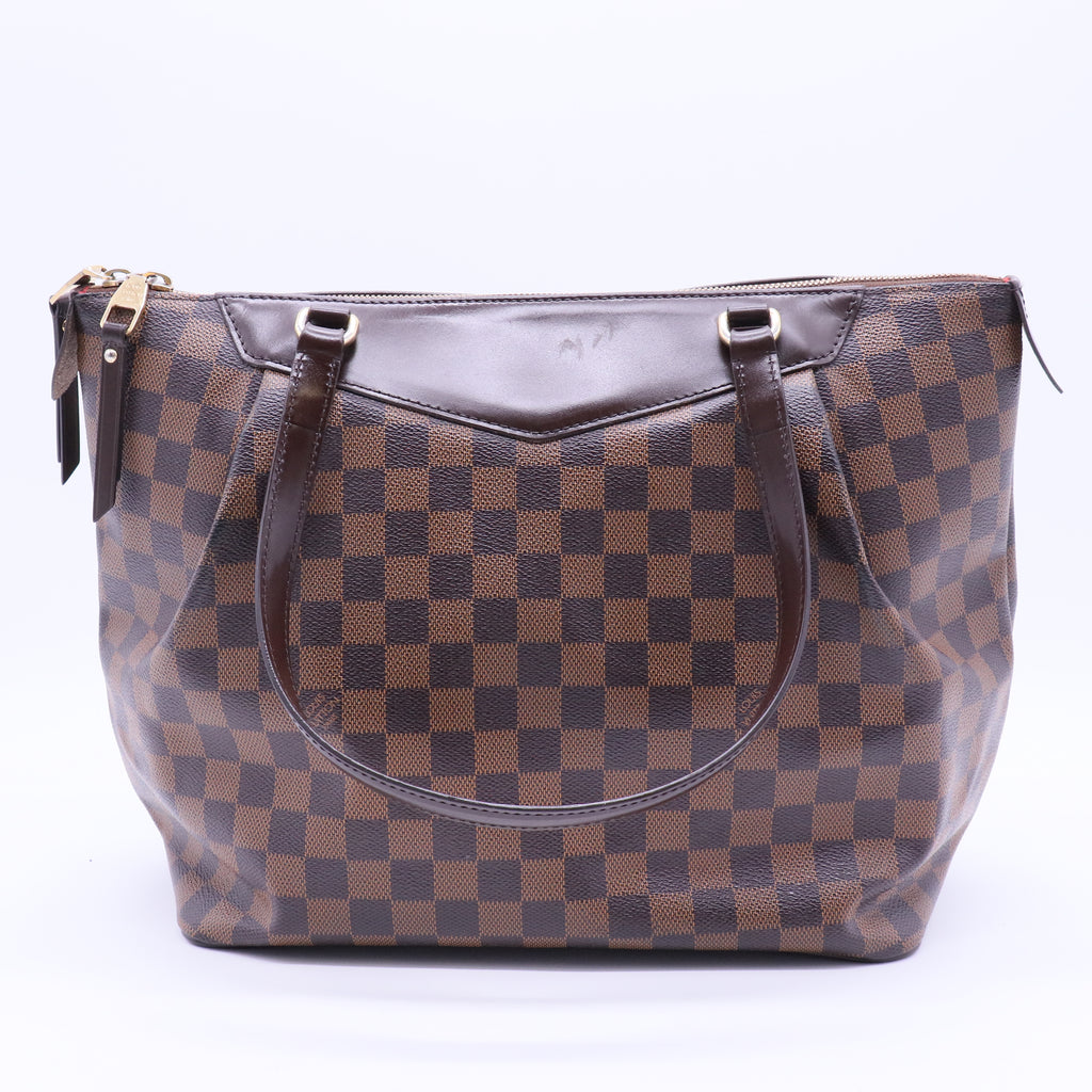 Louis Vuitton Westminster PM Damier Ebene Tote Shoulder Bag Brown