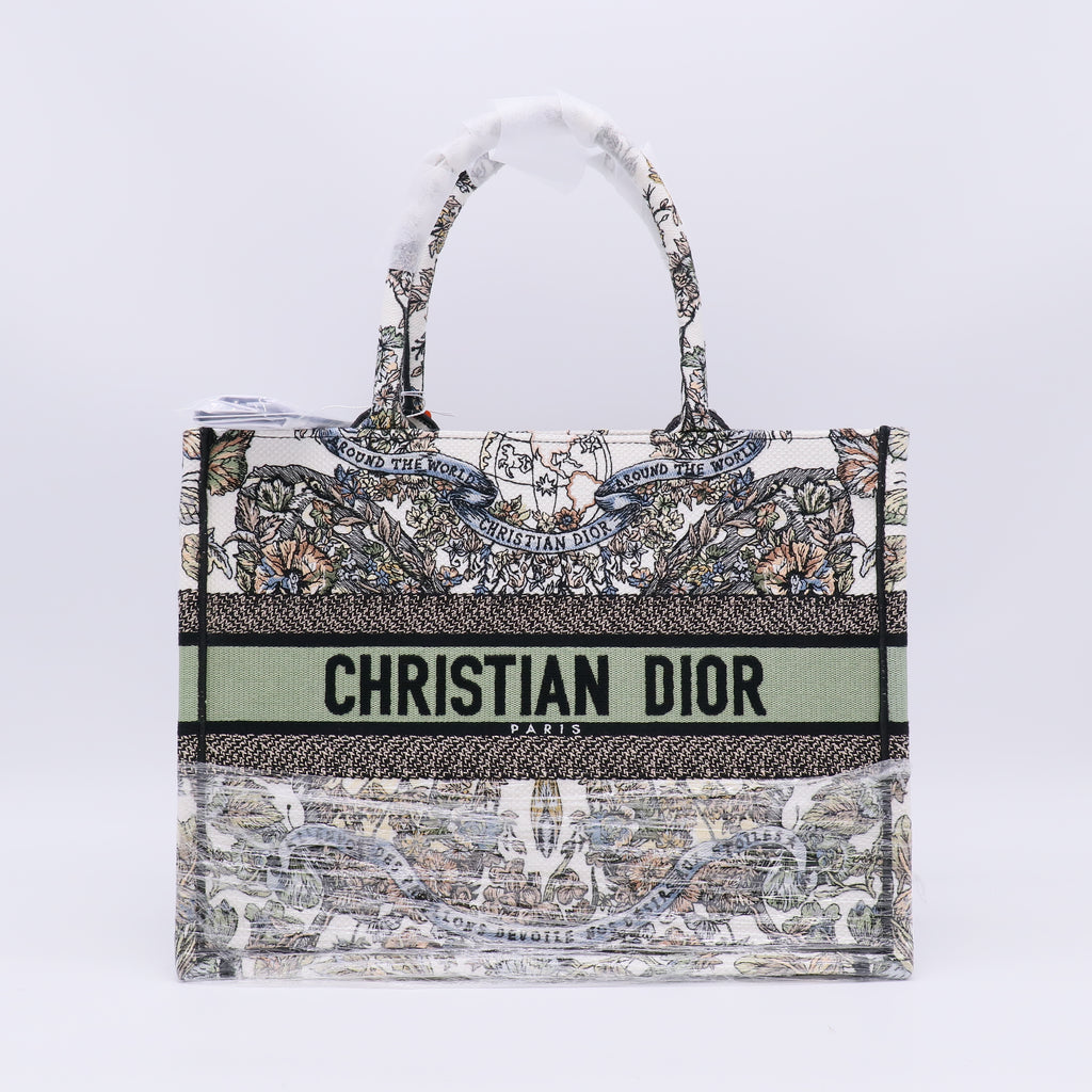 Christian Dior Canvas Embroidered Large Book Tote Twins LDZ398