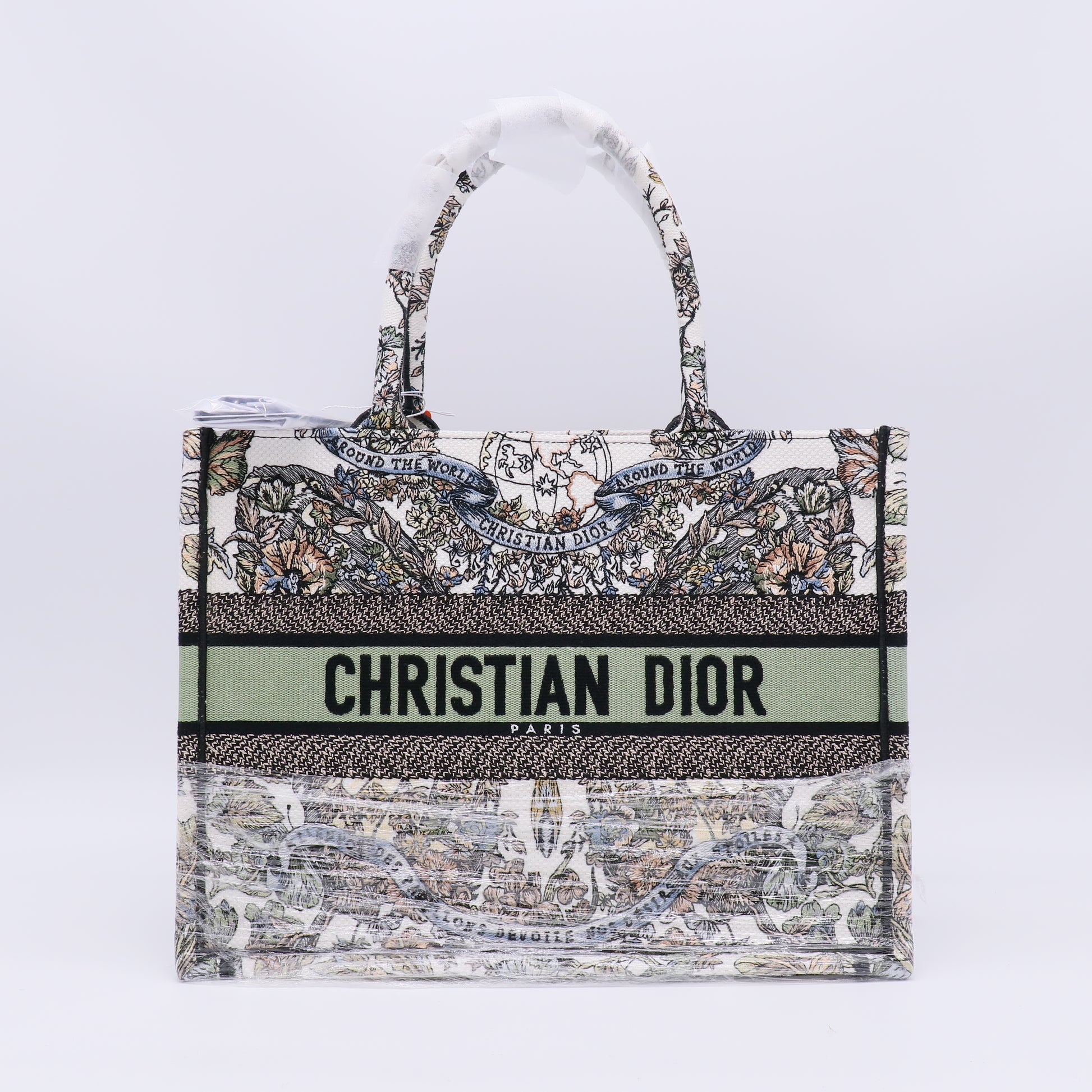 Christian Dior Canvas Embroidered Large Book Tote Twins LDZ398