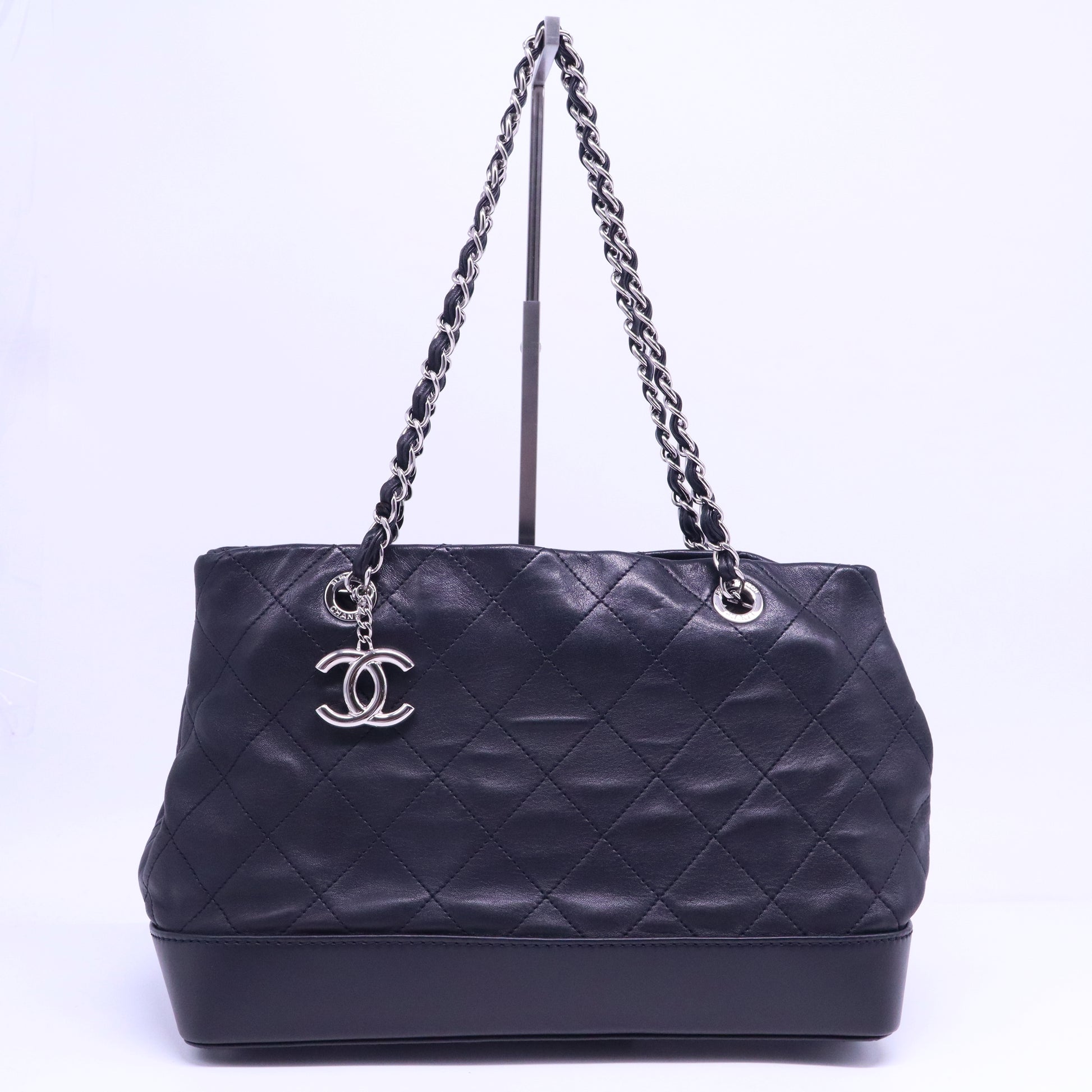 Chanel Lambskin CC Charm Mini Shopping Tote B20903