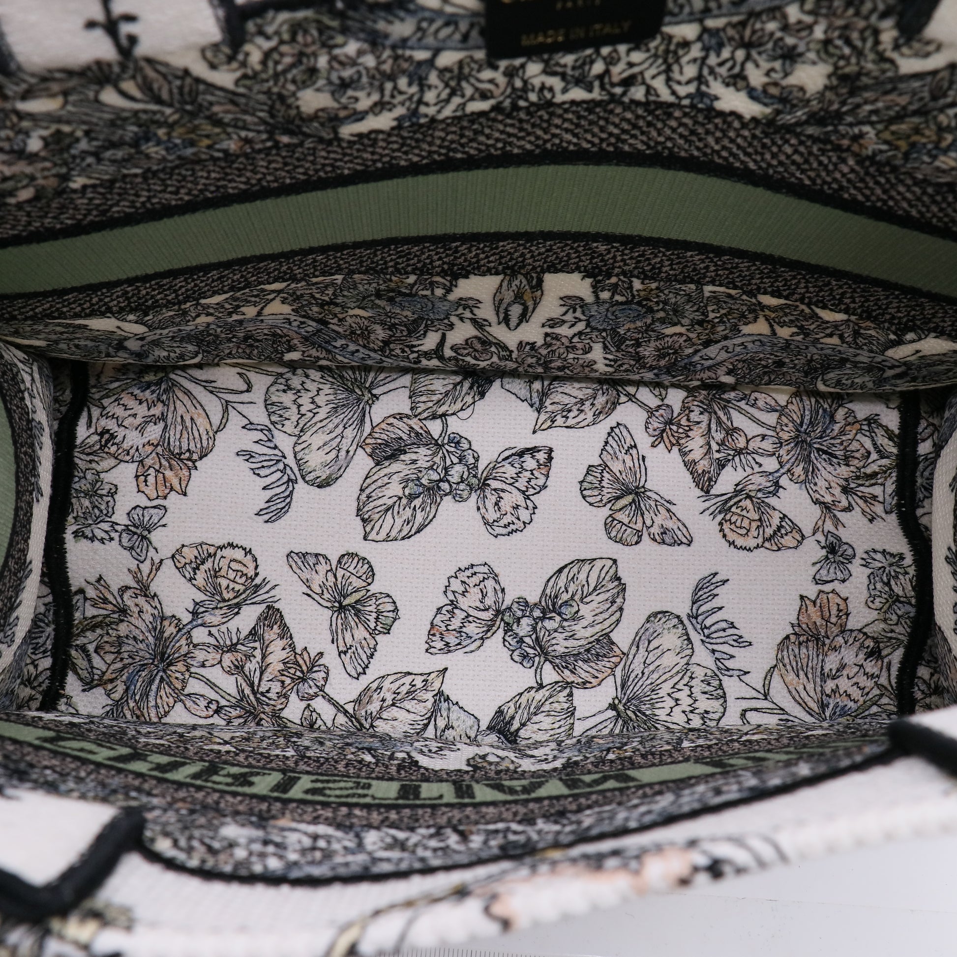 Christian Dior Canvas Embroidered Large Book Tote Twins LDZ398