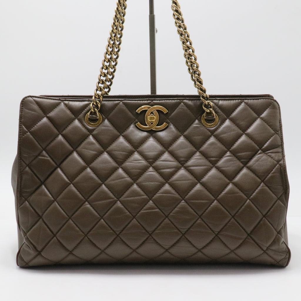 Perfect Edge Tote Quilted Leather Large