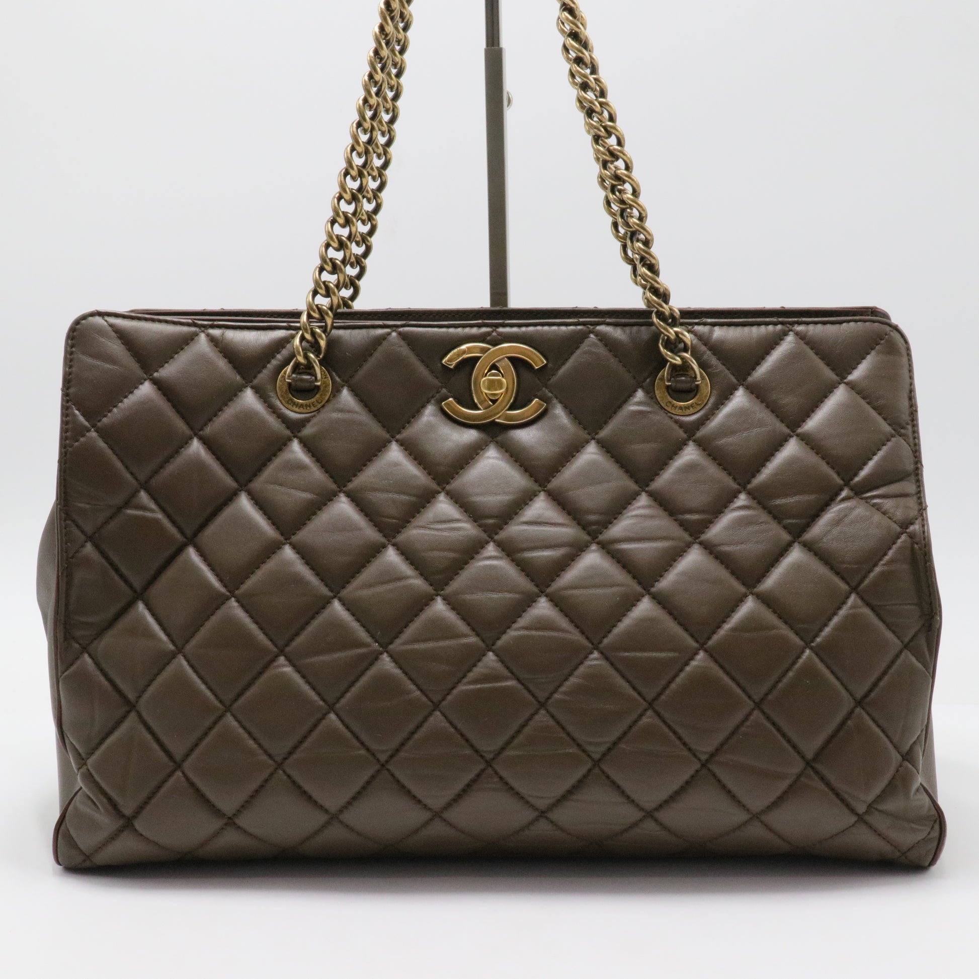 Perfect Edge Tote Quilted Leather Large