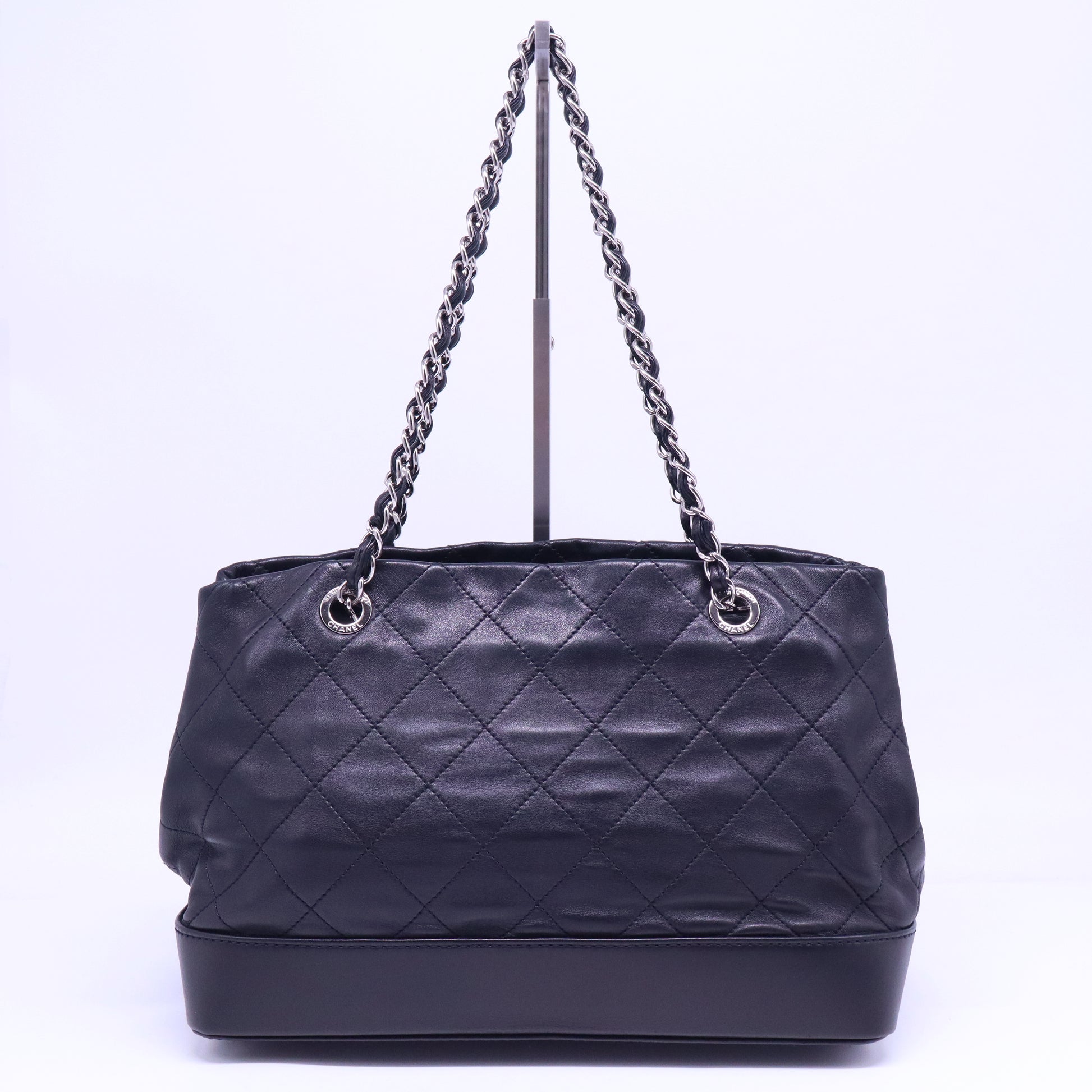 Chanel Lambskin CC Charm Mini Shopping Tote B20903