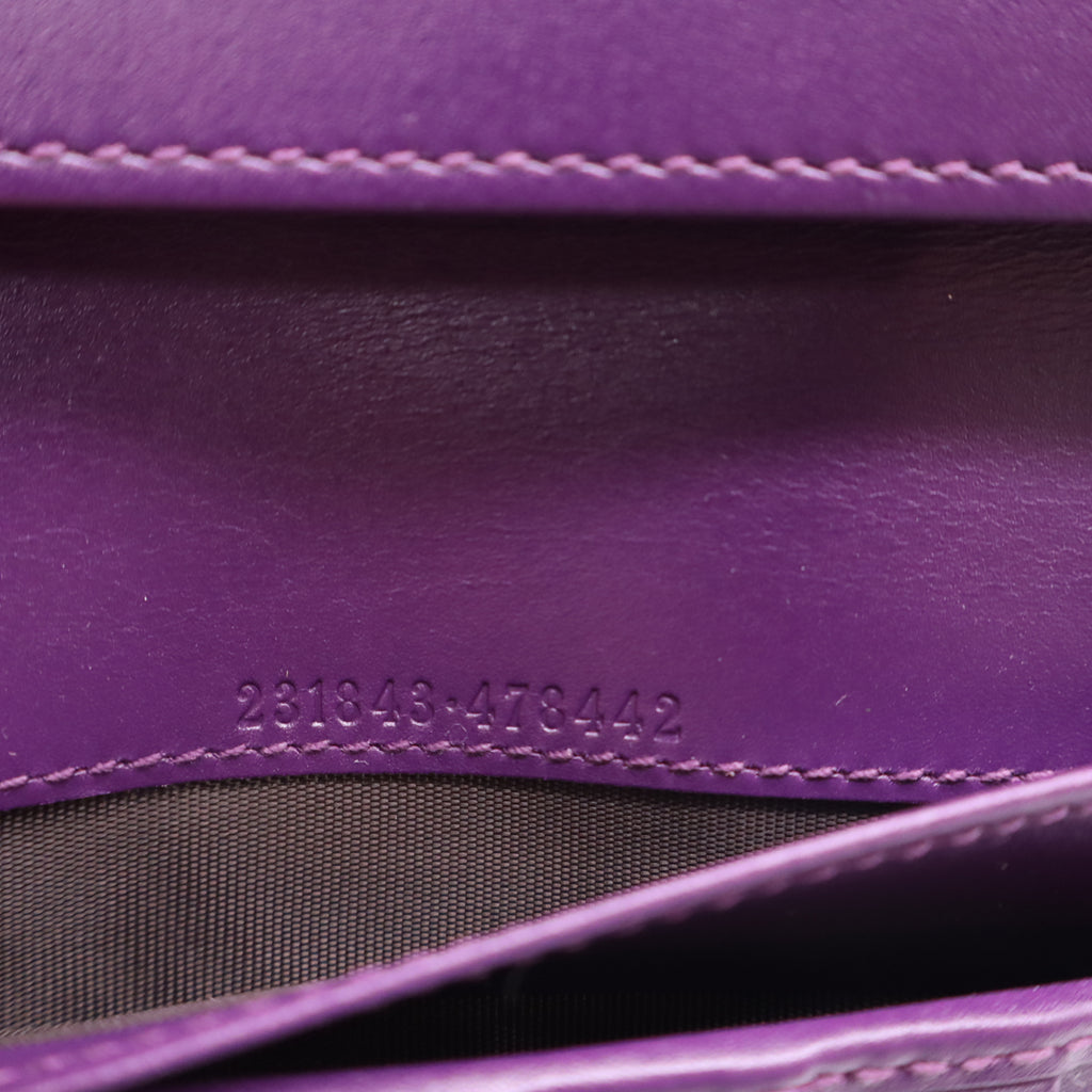 Soft Deer Leather Purple Wallet W22572