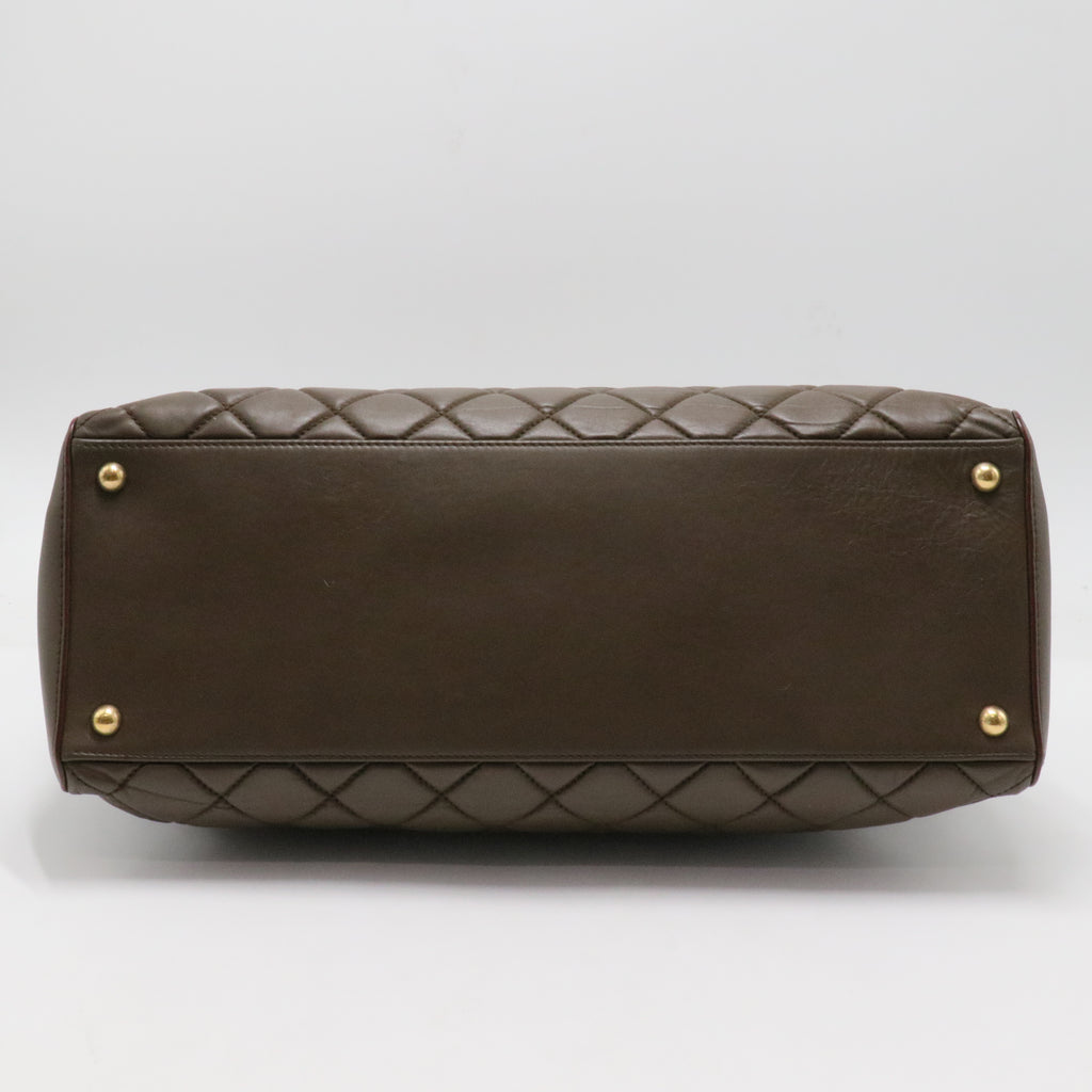 Perfect Edge Tote Quilted Leather Large
