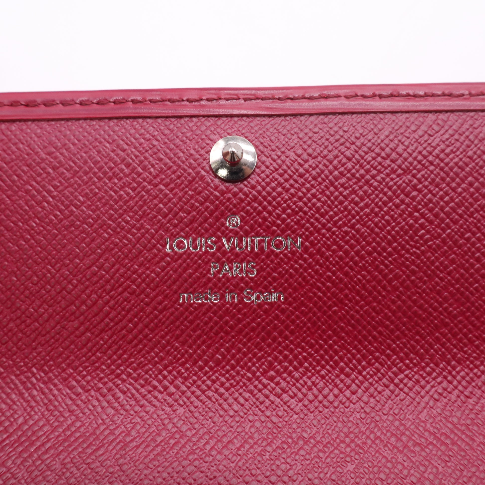 Red Epi Leather Elise Long Wallet W22567