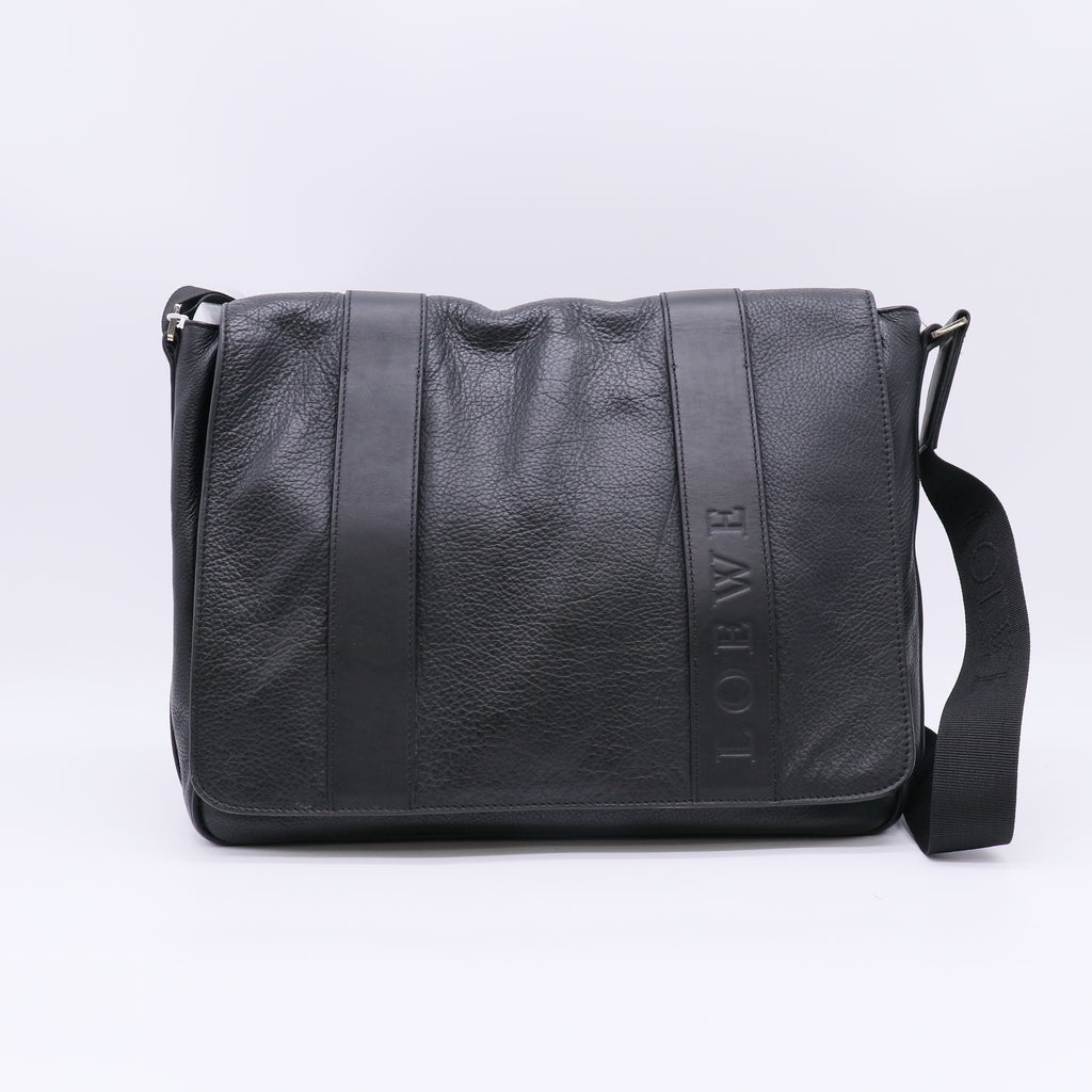 LOEWE Military Leather Messenger Bag twins LDZ384