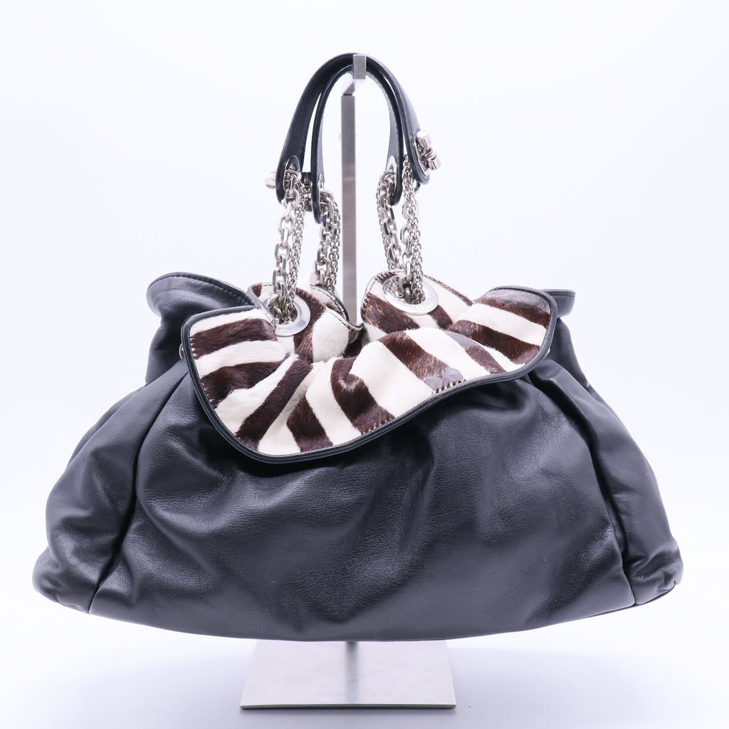 Dior Le Trente leather handbag Black Leather twins