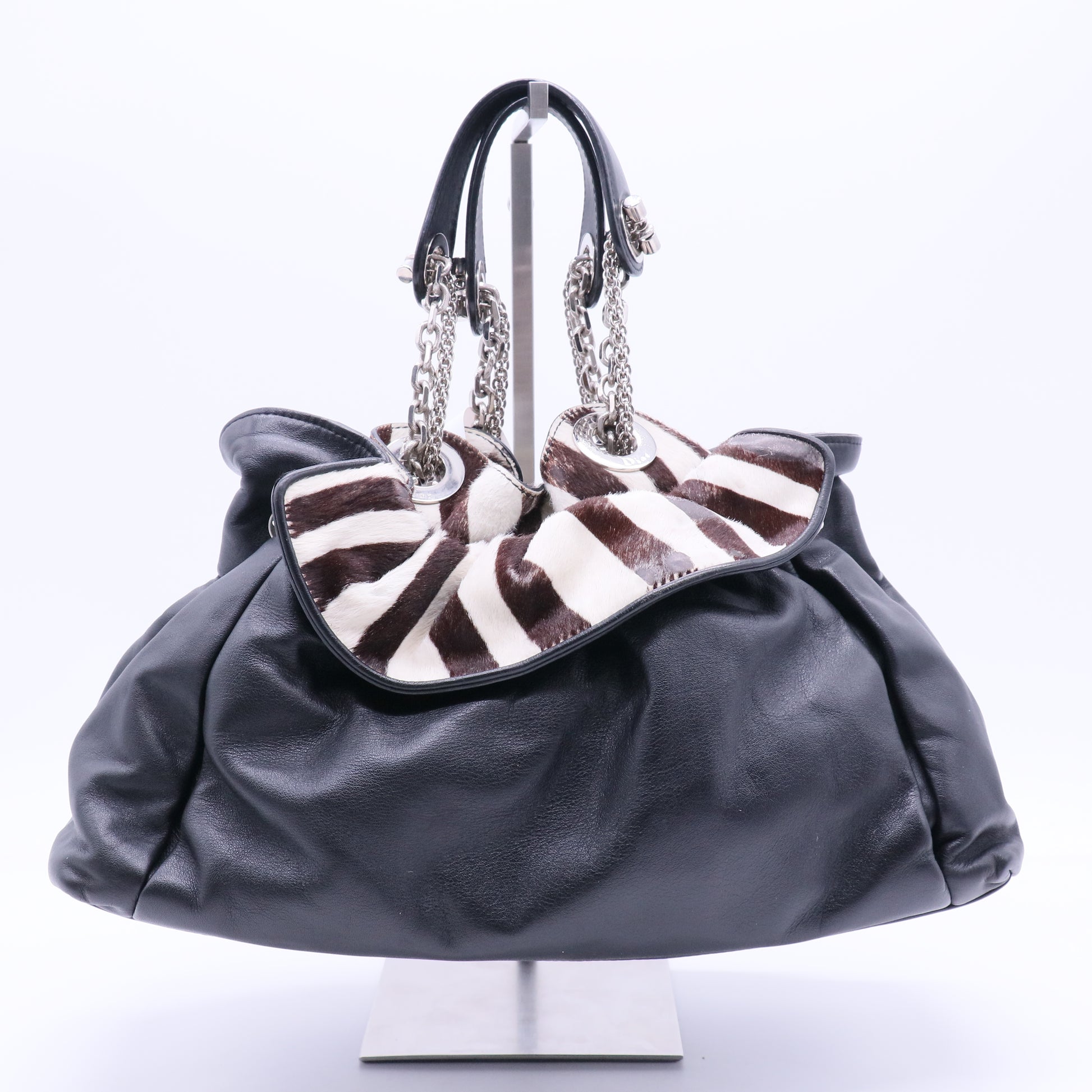 Dior Le Trente leather handbag Black Leather twins
