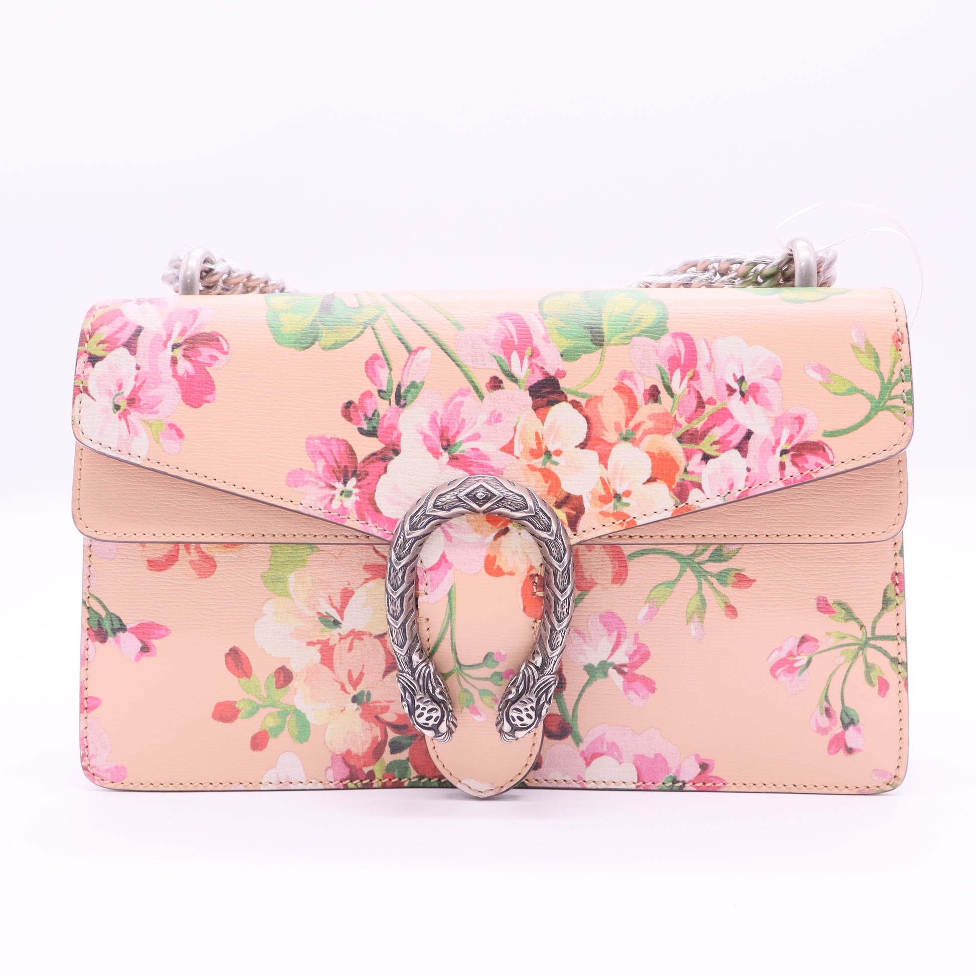 Gucci Pink Leather Blooms Small Dionysus Shoulder Bag Twins