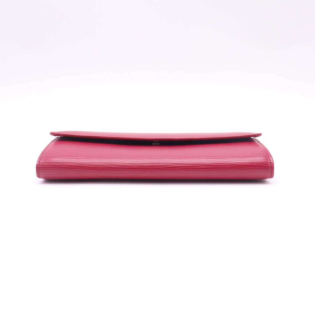 Red Epi Leather Elise Long Wallet W22567