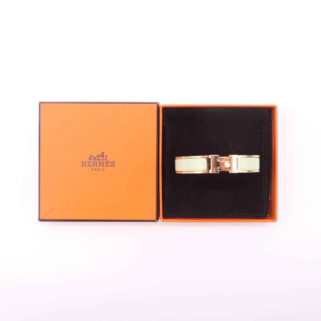 Hermes Enamel Narrow Clic Clac H Bracelet PM twins LDZ410
