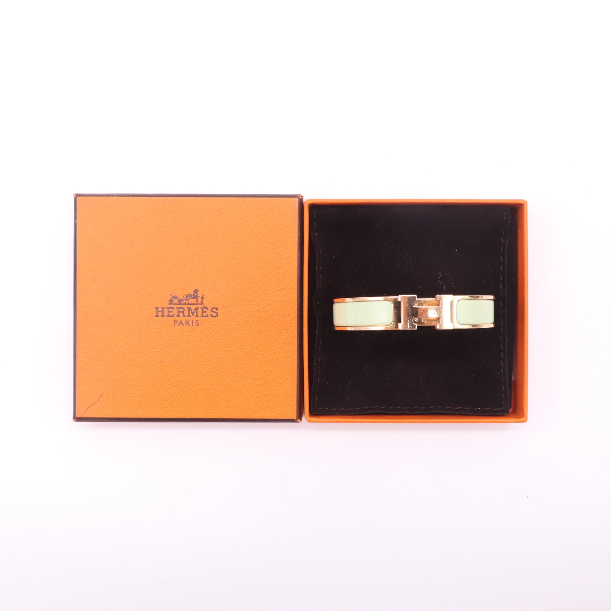 Hermes Enamel Narrow Clic Clac H Bracelet PM twins LDZ410