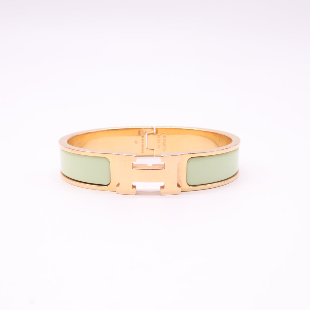 Hermes Enamel Narrow Clic Clac H Bracelet PM twins LDZ410