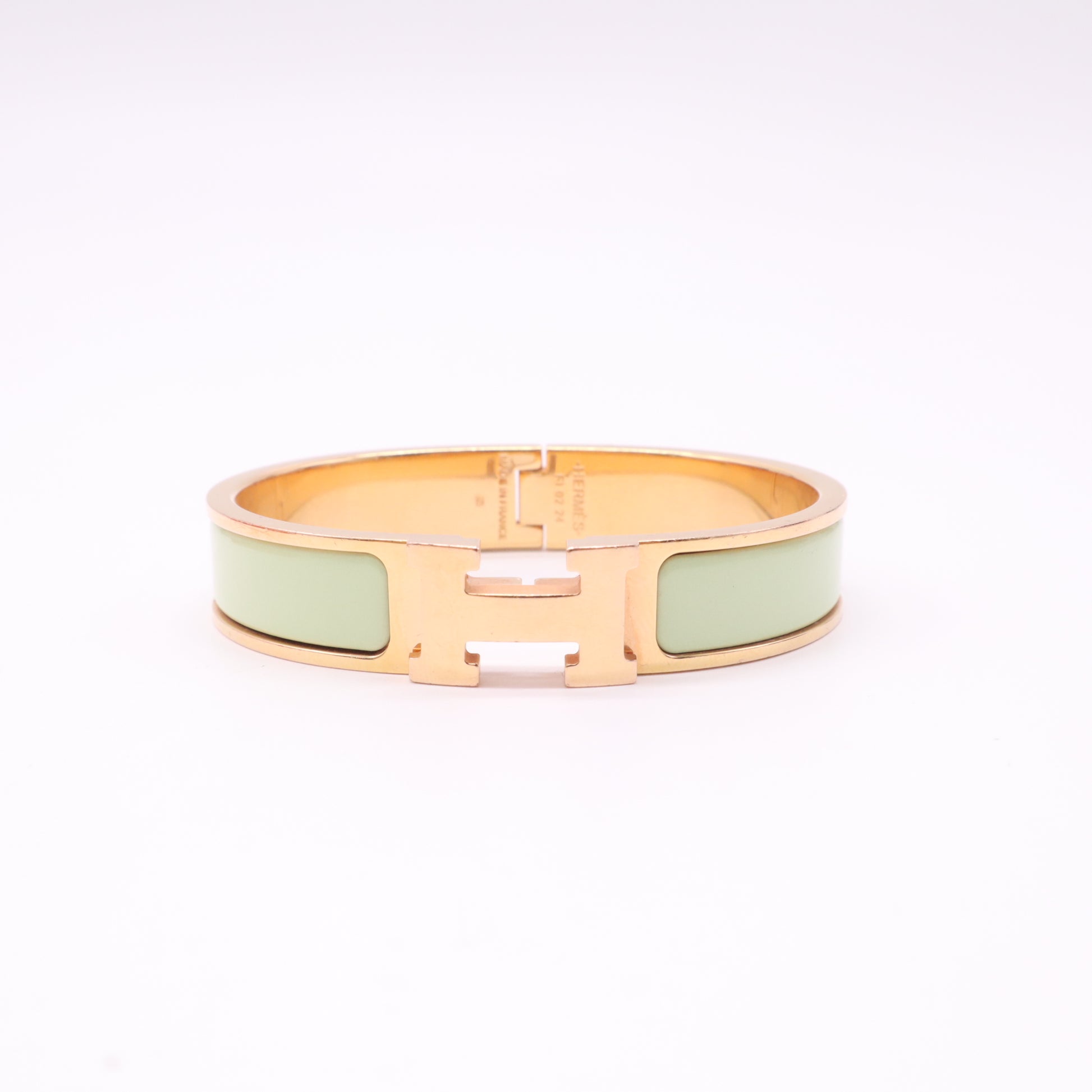 Hermes Enamel Narrow Clic Clac H Bracelet PM twins LDZ410