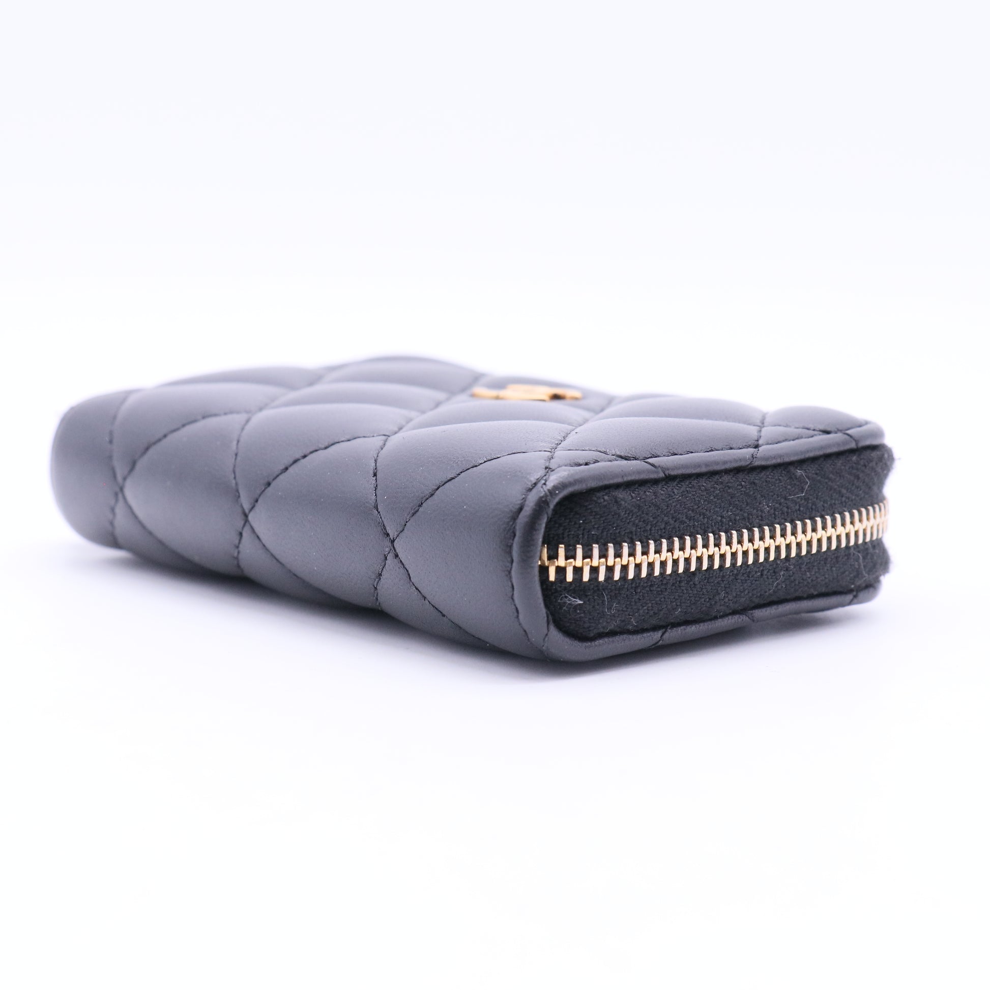 Classic Zip Coin Purse Interlocking CC Logo Wallet twins