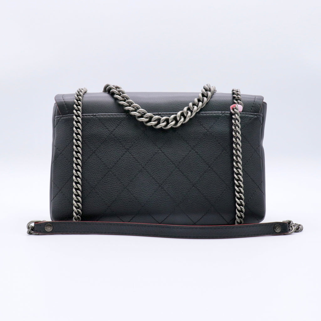 Archi Chic Flap Bag Quilted Grained Calfskin twins
