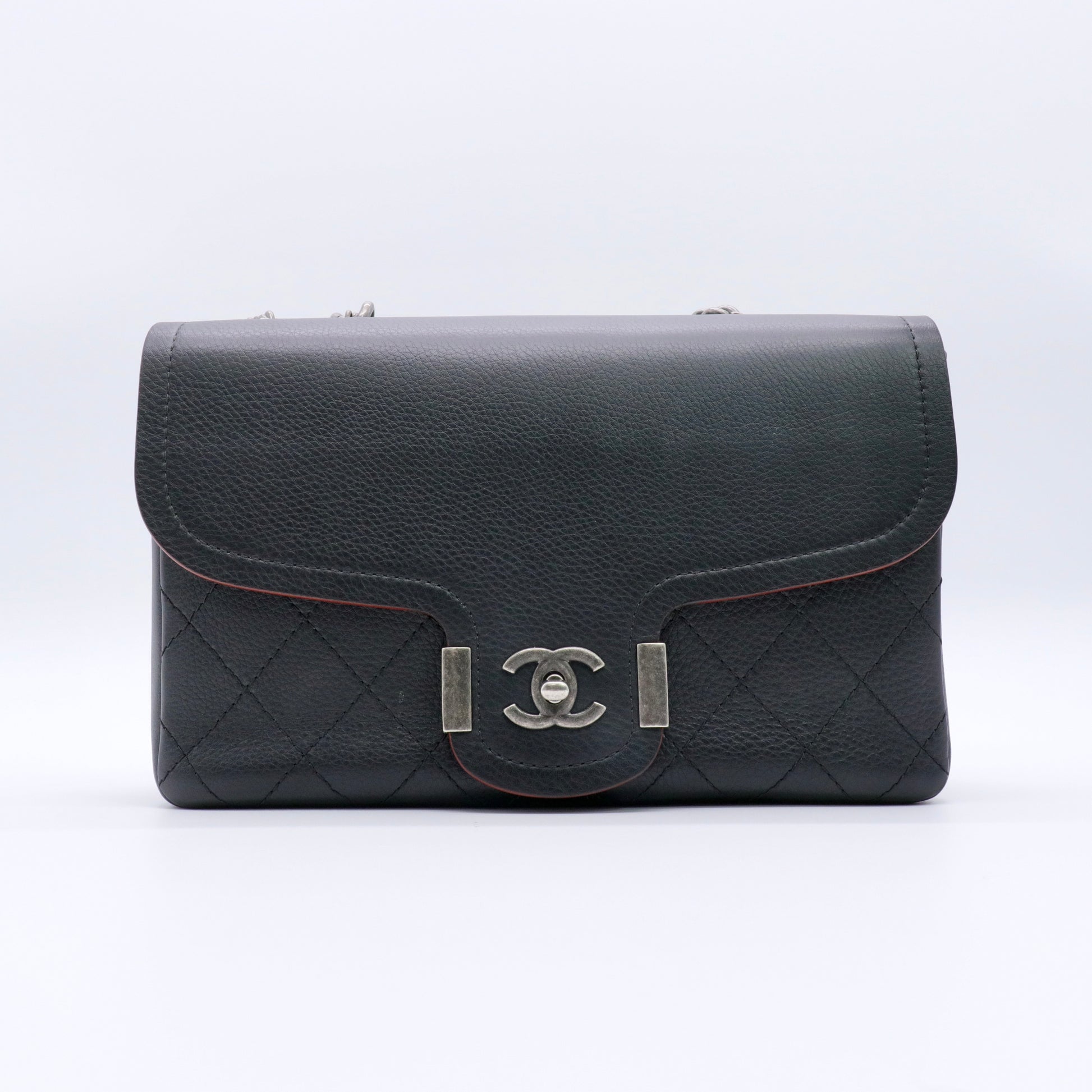 Archi Chic Flap Bag Quilted Grained Calfskin twins