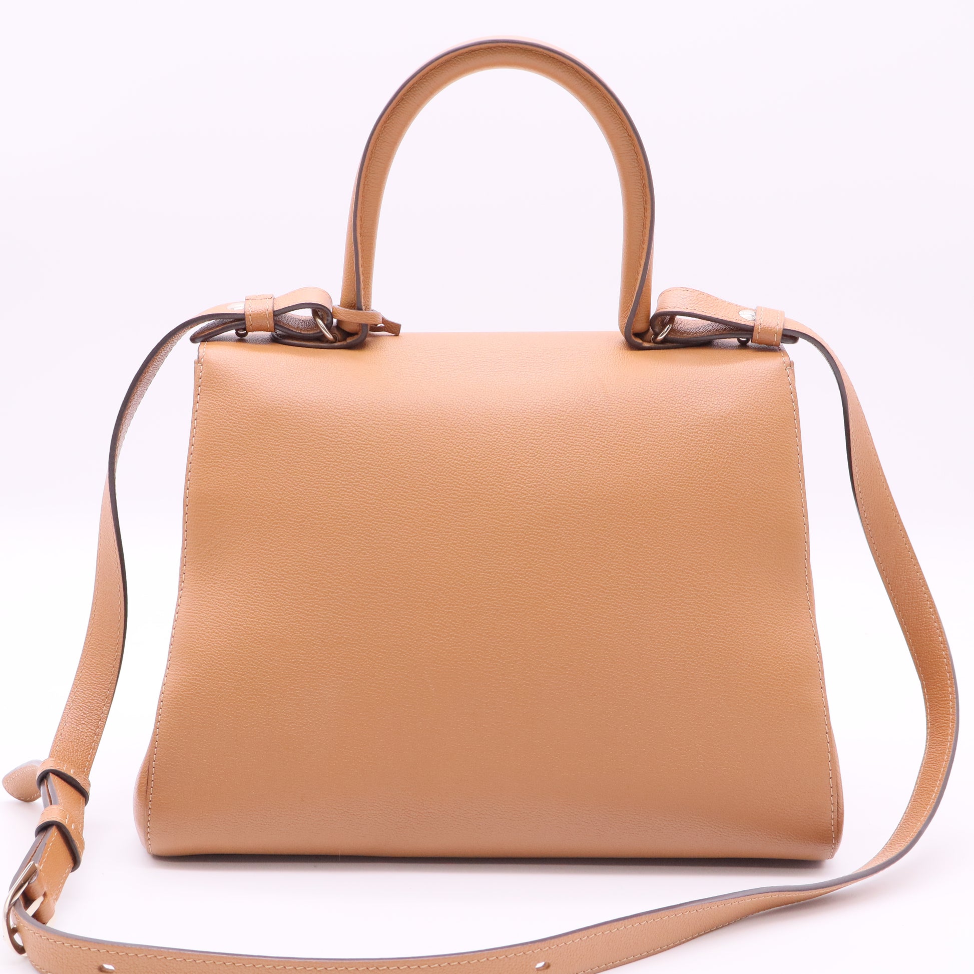 Brillant Top Handle Bag Leather MM Twins