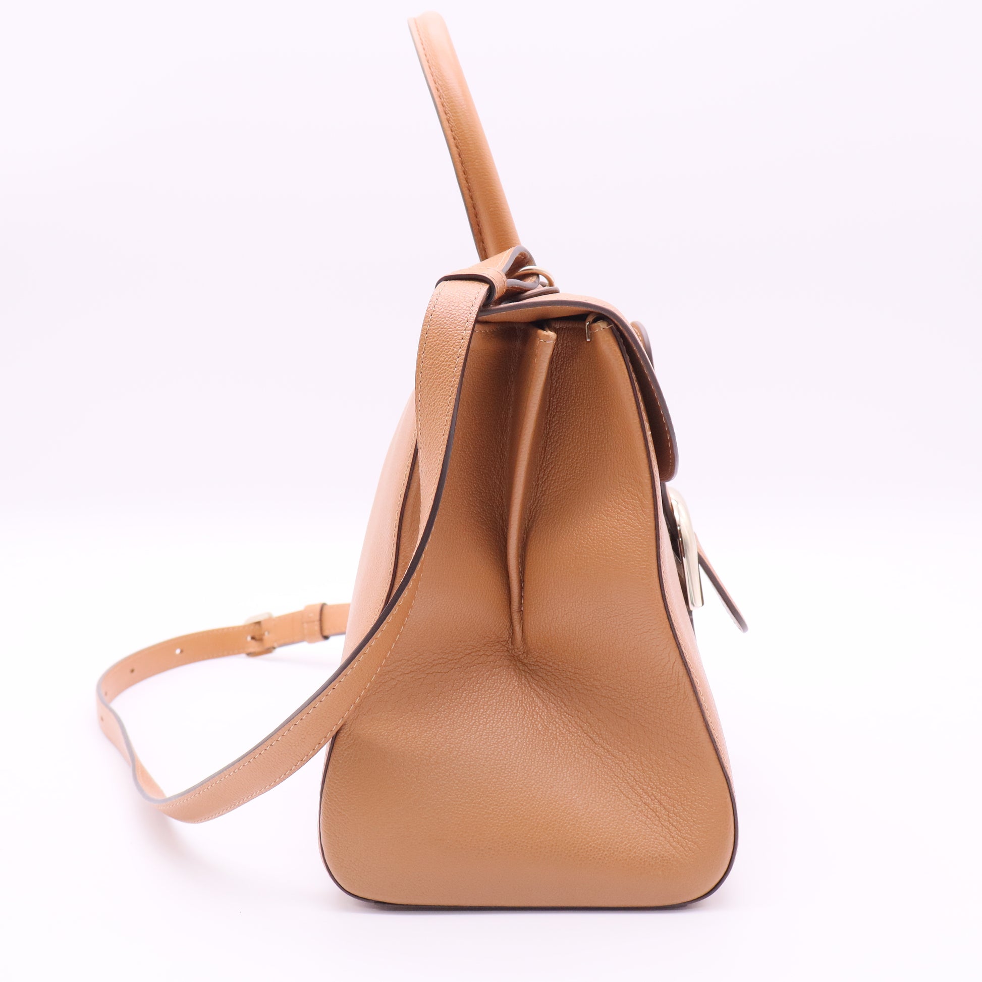 Brillant Top Handle Bag Leather MM Twins