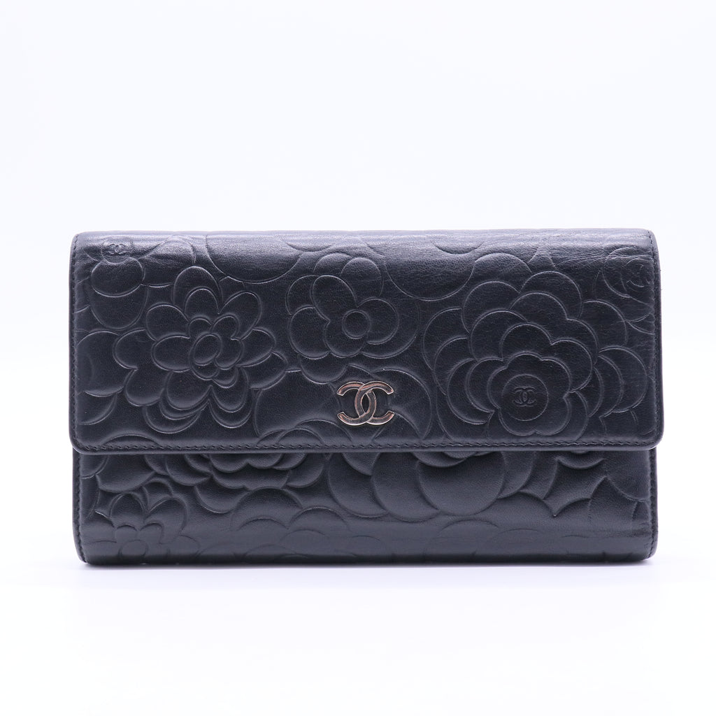 CAMELLIA EMBOSSED Large Wallet