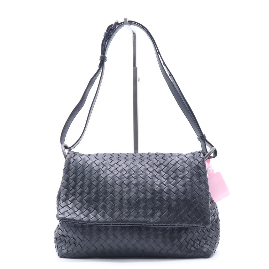 Bottega Veneta Nappa Intrecciato Flap Shoulder Bag Twins LDJ5624