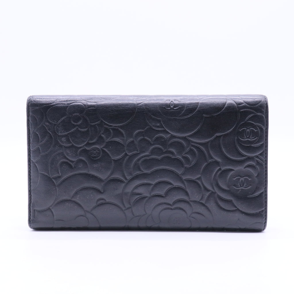 CAMELLIA EMBOSSED Large Wallet