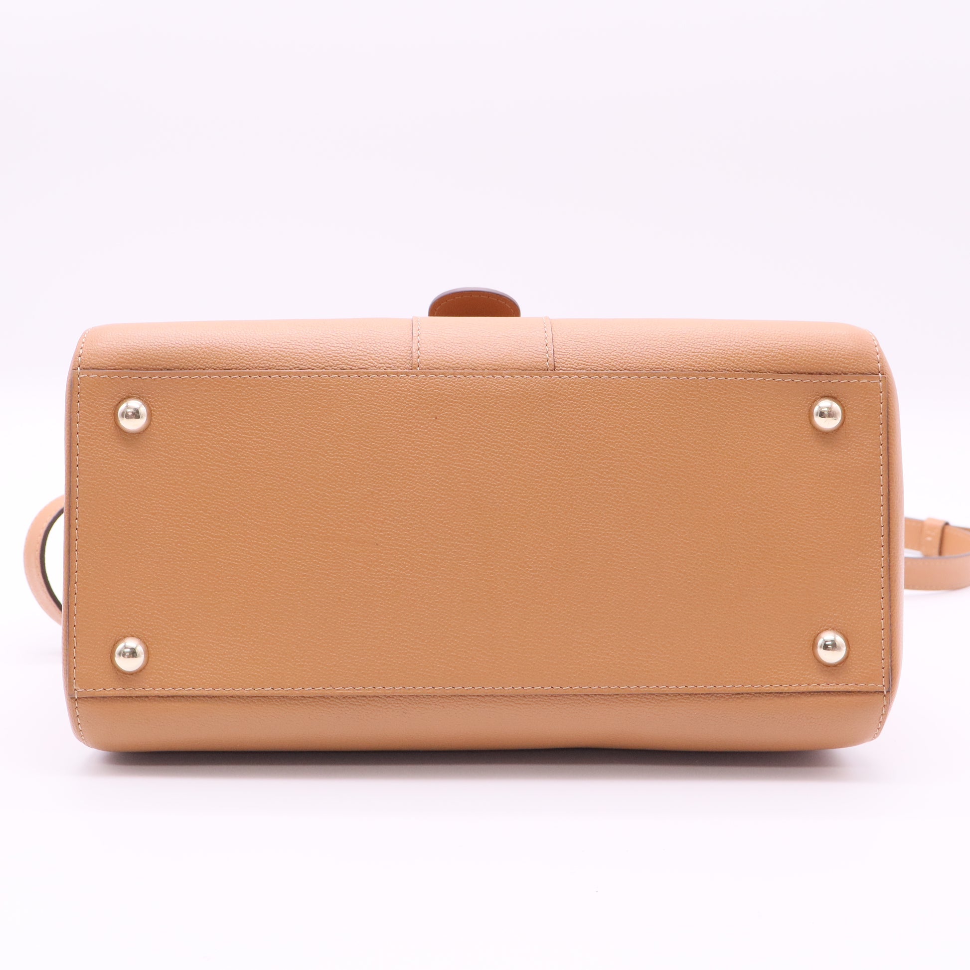 Brillant Top Handle Bag Leather MM Twins