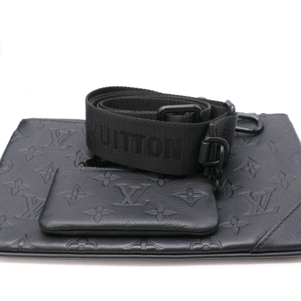 Louis Vuitton Trio Messenger bag in Monogram Shadow leather twins LDJ5605