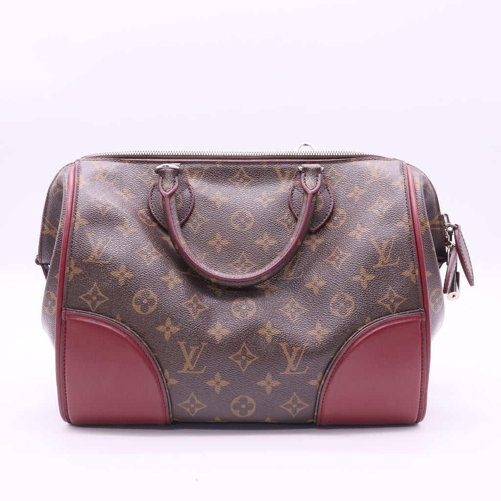Louis Vuitton Monogram Shine Doc PM Bordeaux twins