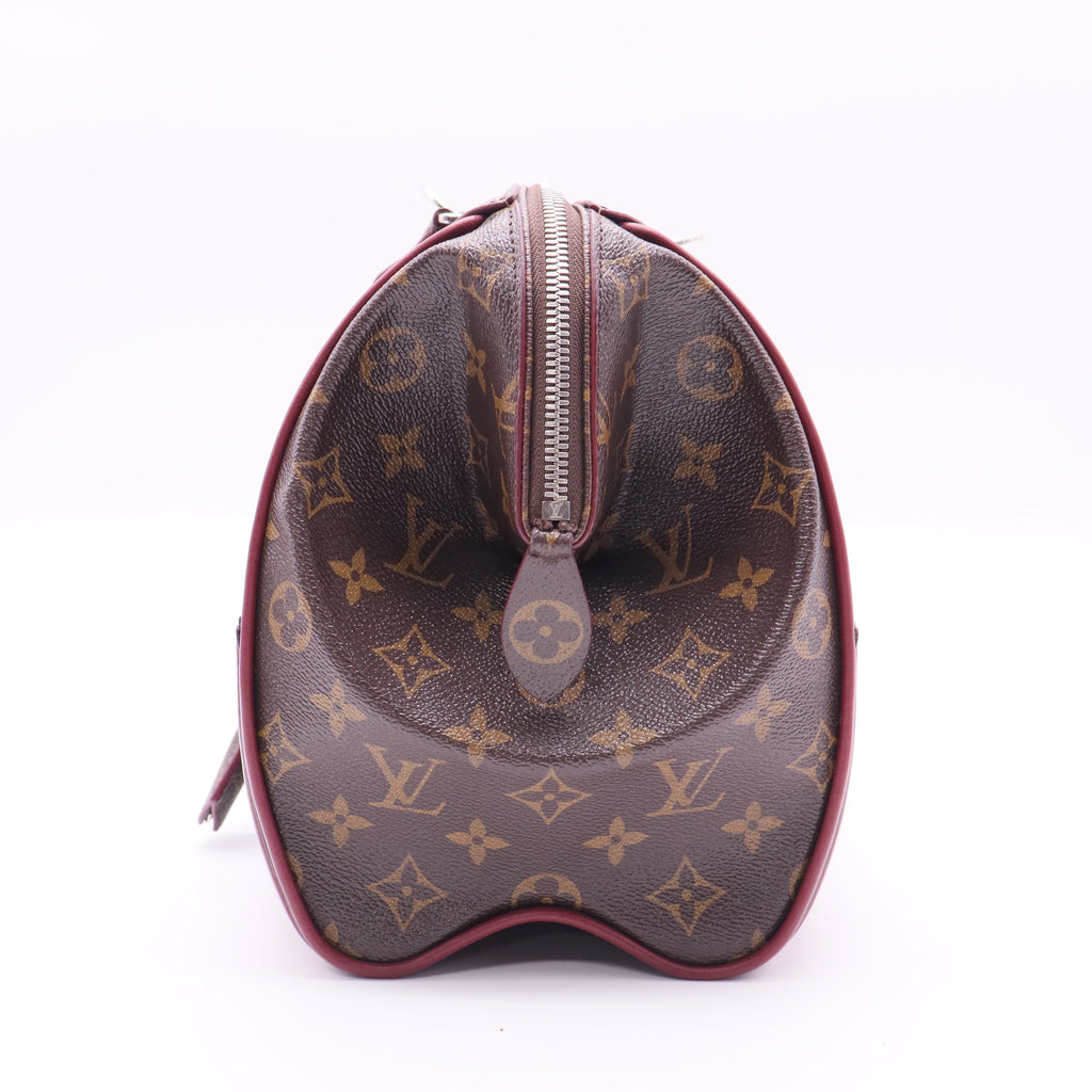 Louis Vuitton Monogram Shine Doc PM Bordeaux twins