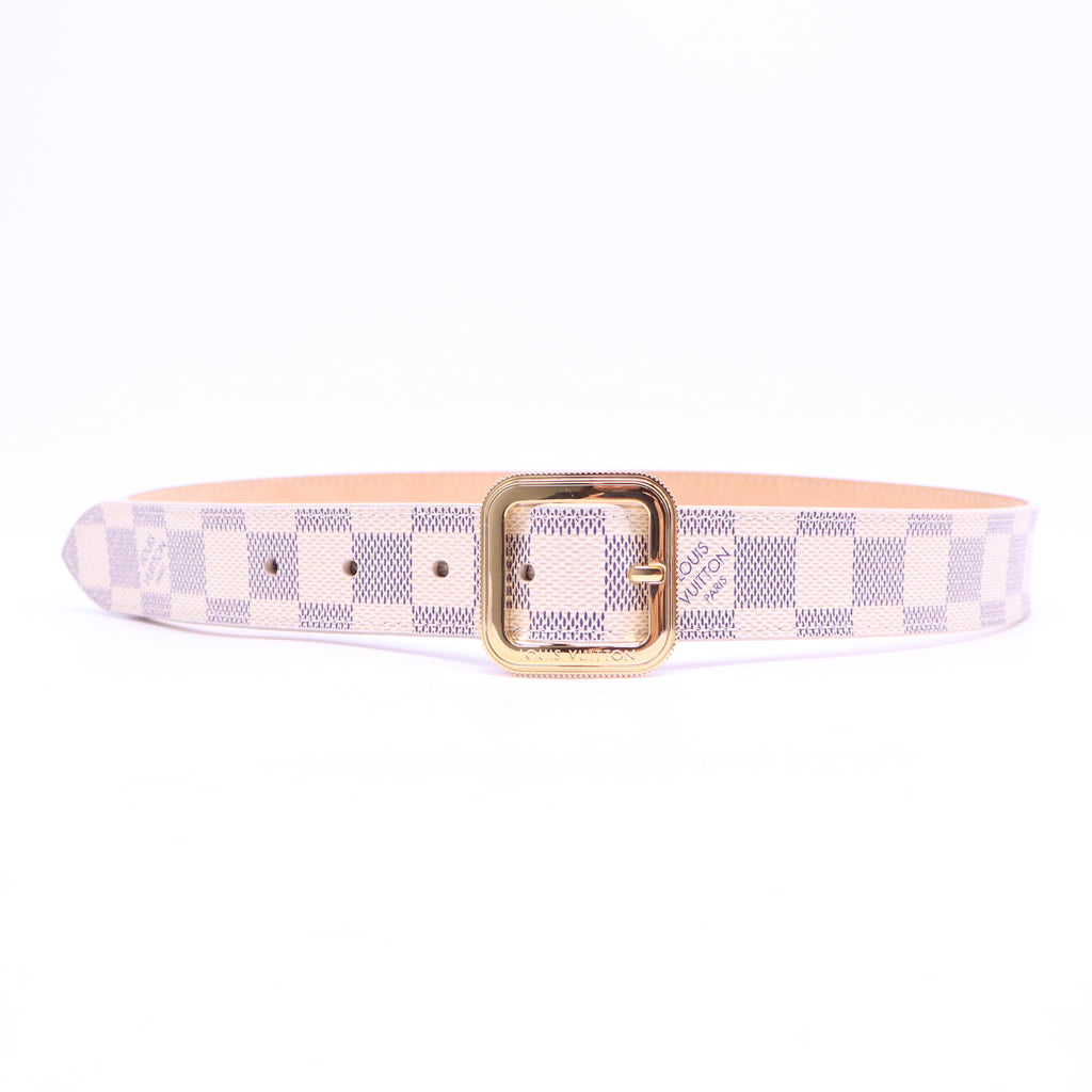 Damier Azur Pattern Leather Belt W20523