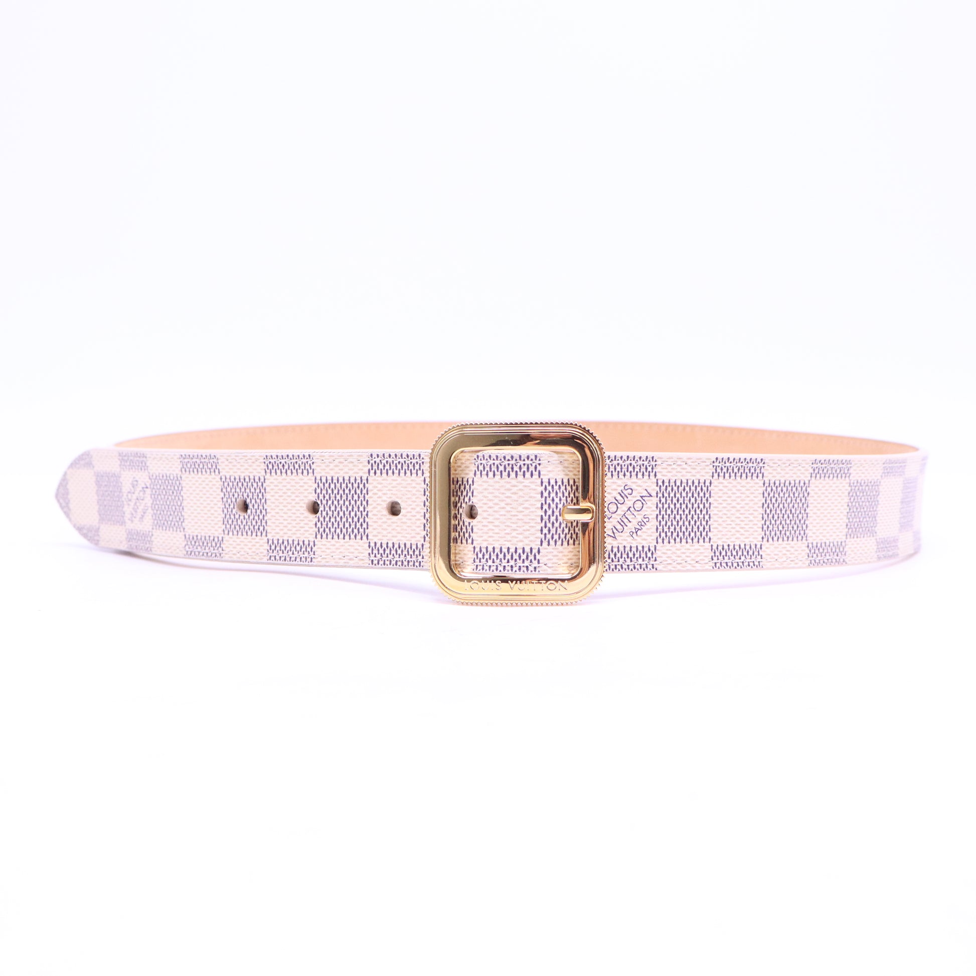 Damier Azur Pattern Leather Belt W20523