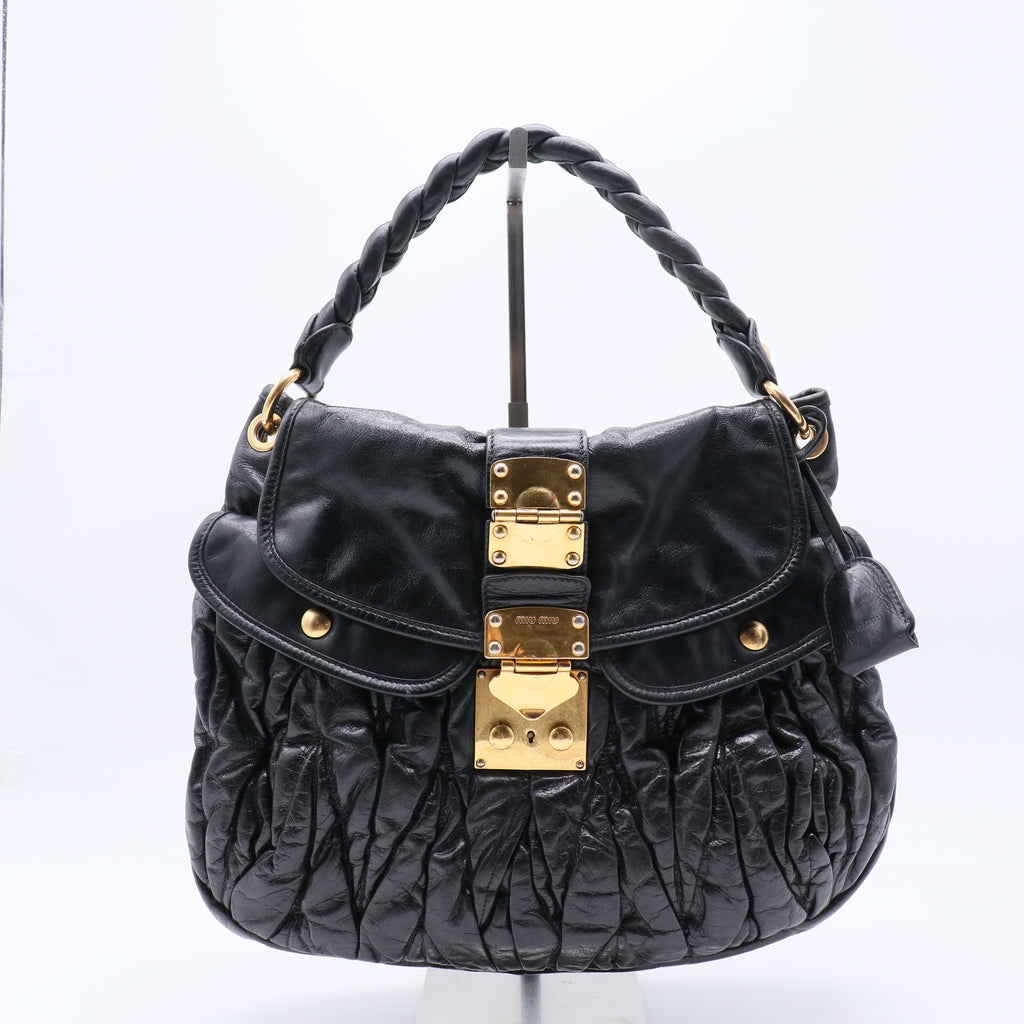 Miu Miu Matelassé Leather Coffer Bag  B20997