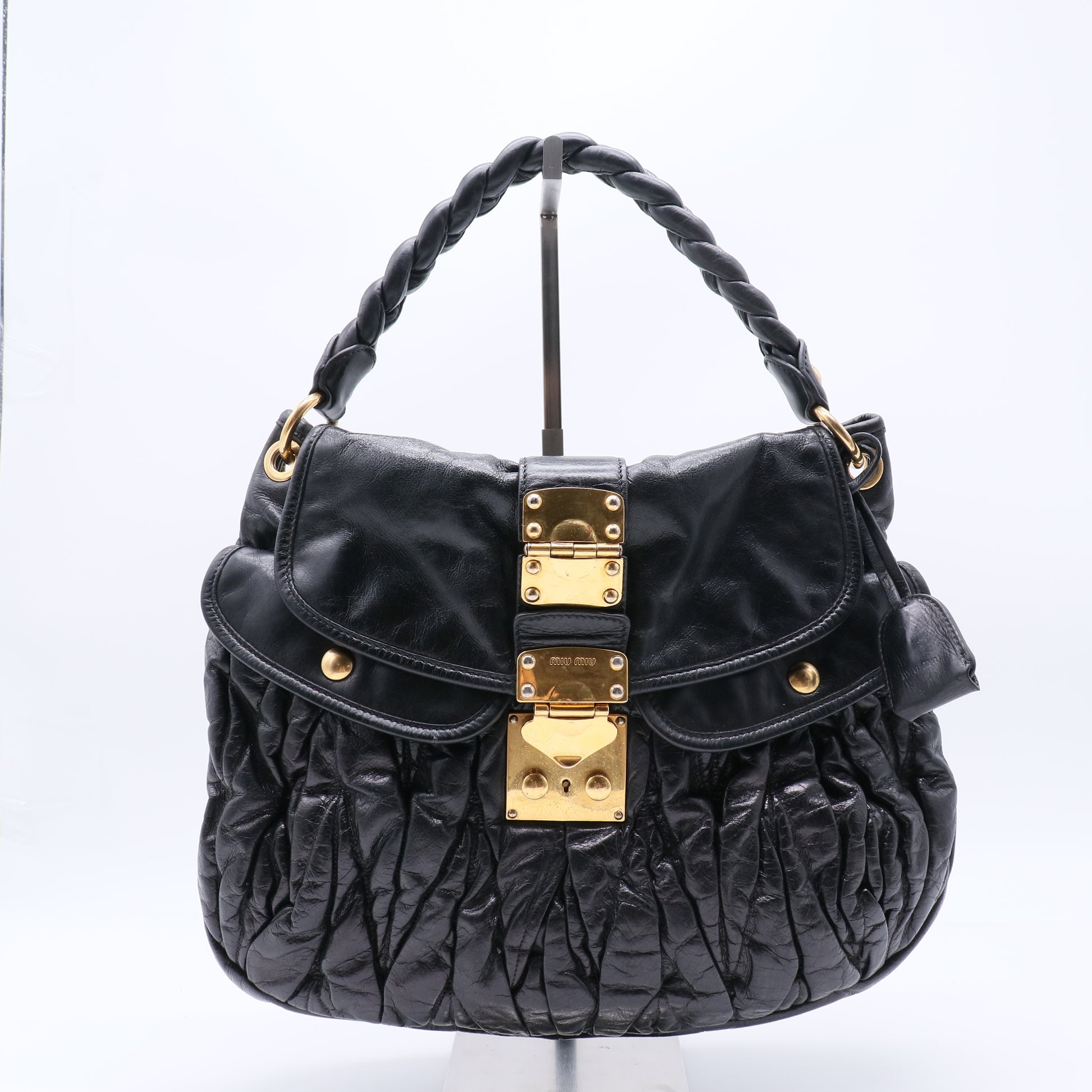 Miu Miu Matelassé Leather Coffer Bag  B20997
