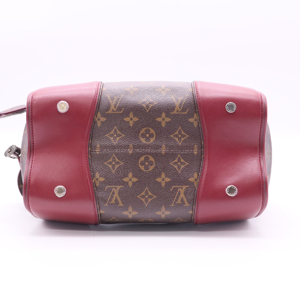 Louis Vuitton Monogram Shine Doc PM Bordeaux twins