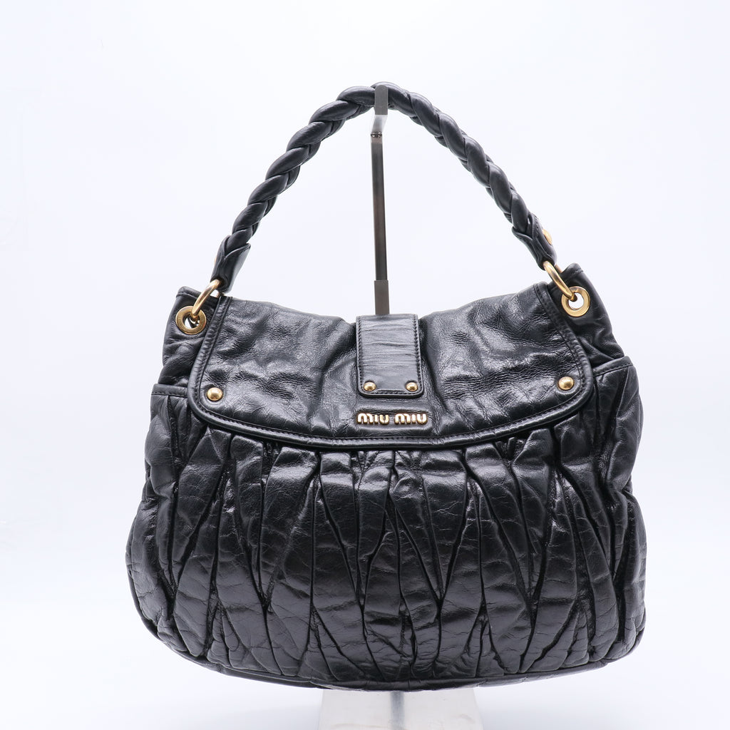 Miu Miu Matelassé Leather Coffer Bag  B20997