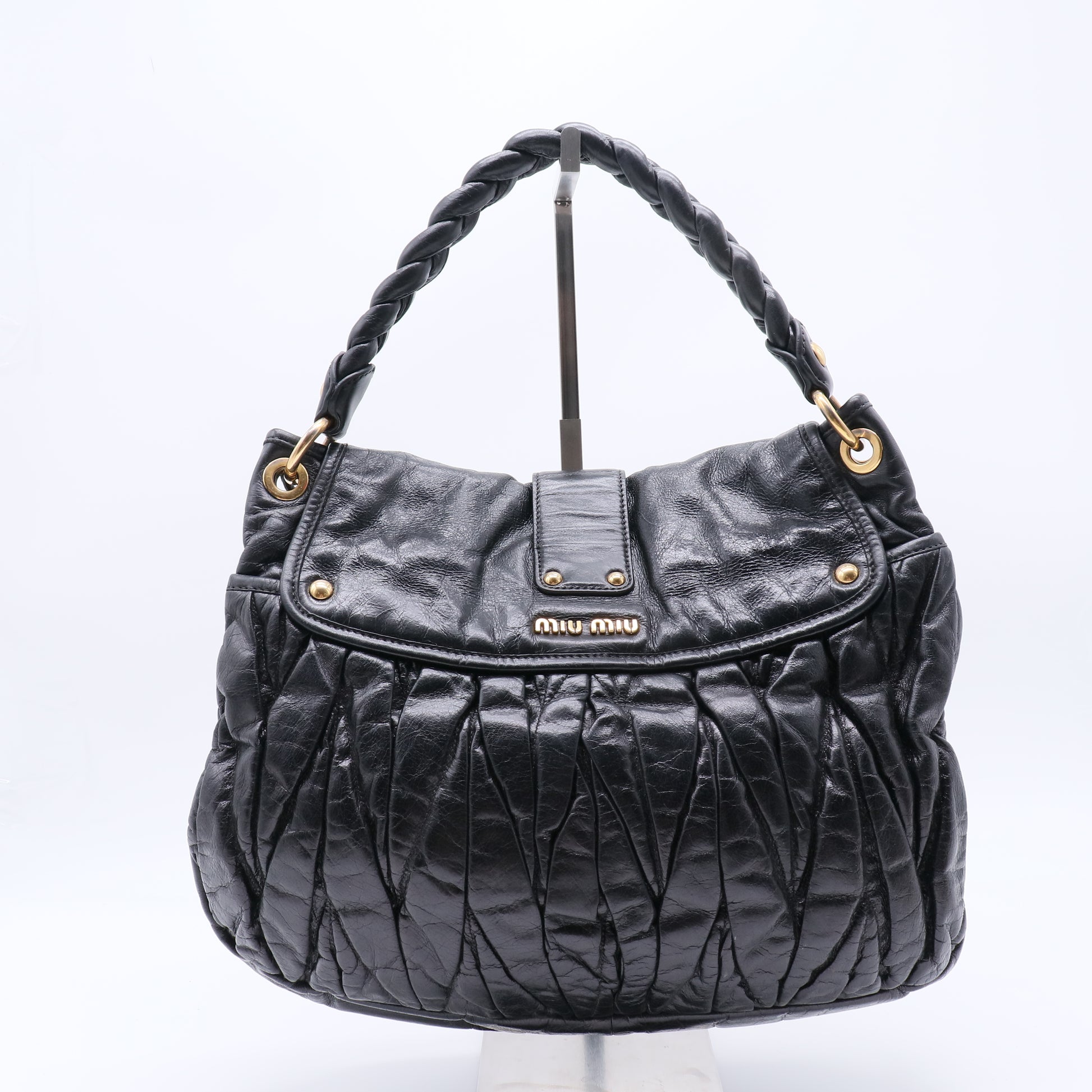 Miu Miu Matelassé Leather Coffer Bag  B20997