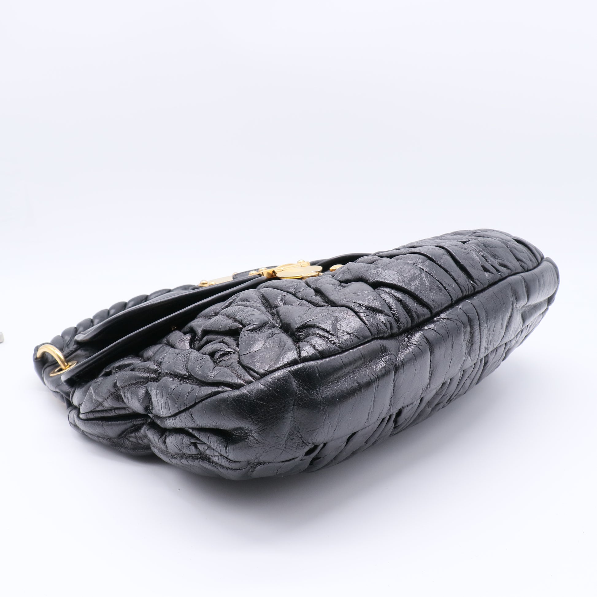 Miu Miu Matelassé Leather Coffer Bag  B20997