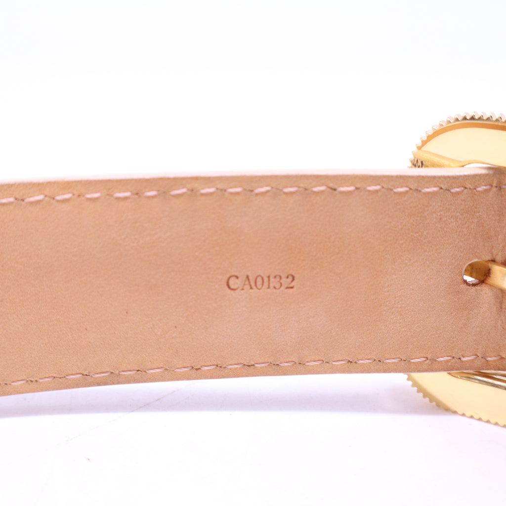 Damier Azur Pattern Leather Belt W20523