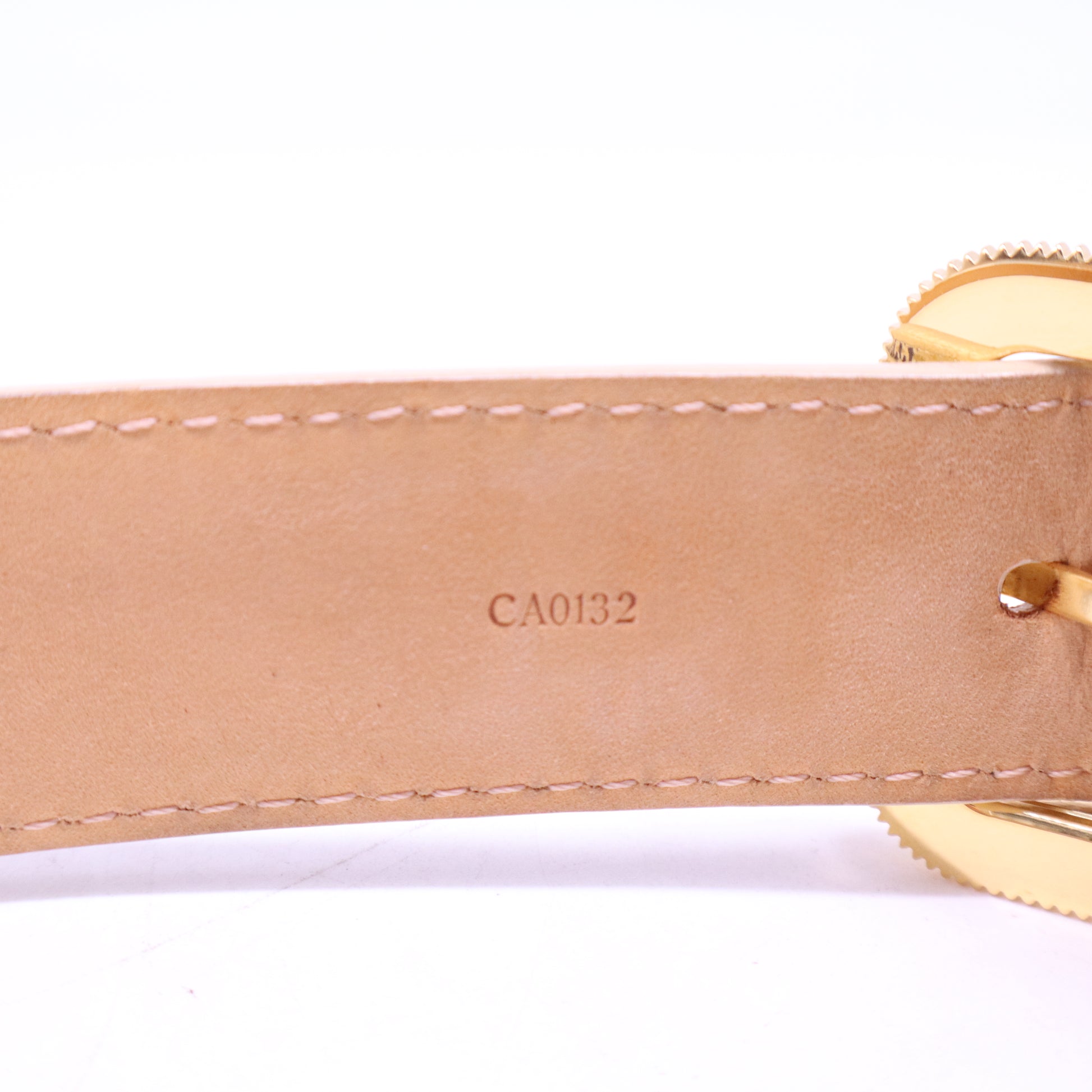 Damier Azur Pattern Leather Belt W20523