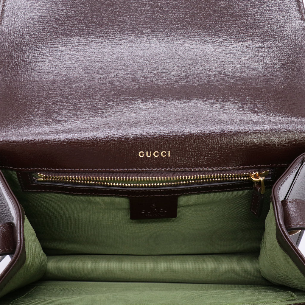 Gucci GG Ring Shoulder Bag Suede twins LDZ390