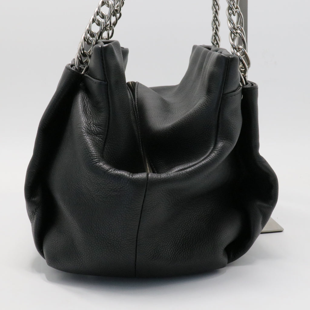 Timeless CC Soft Tote Quilted Caviar  Medium