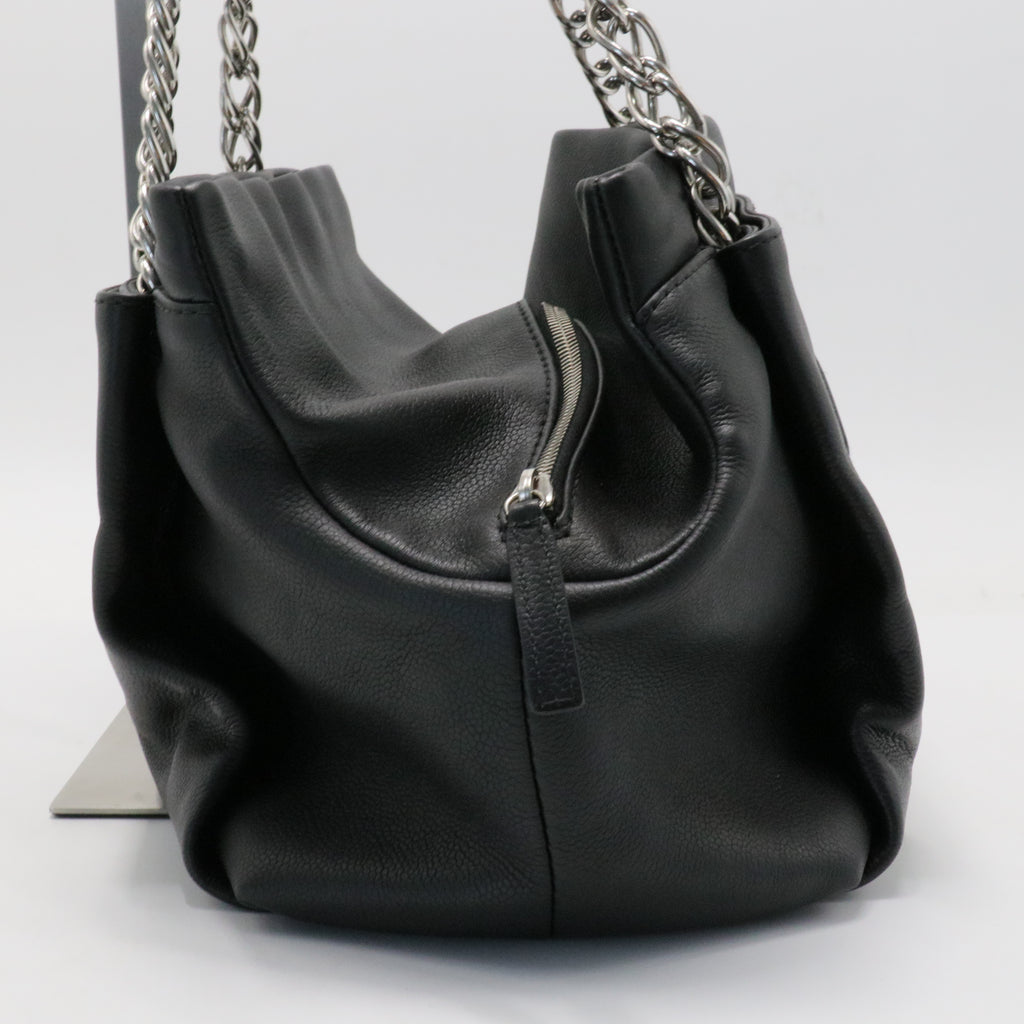 Timeless CC Soft Tote Quilted Caviar  Medium